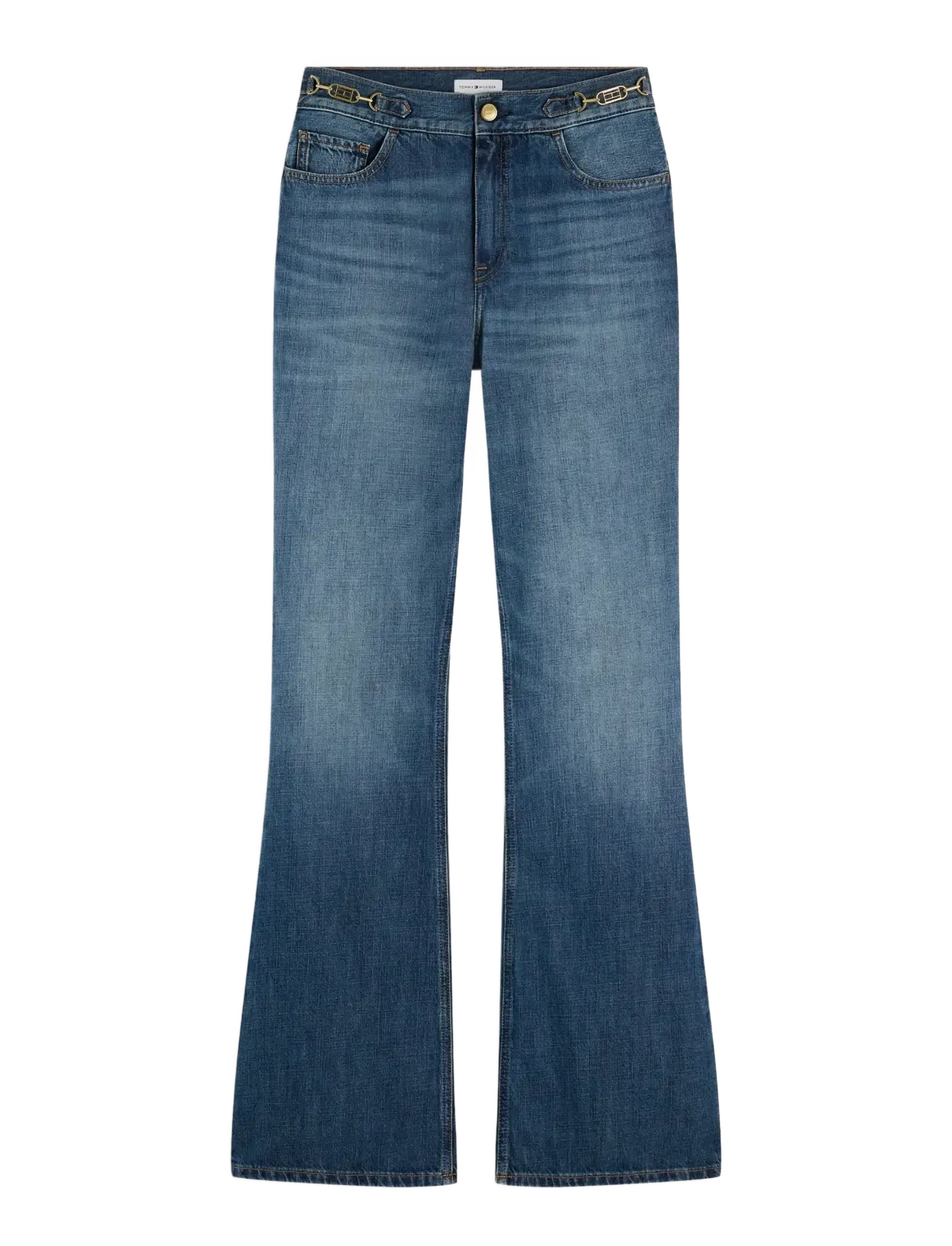 TOMMY HILFIGER Flare Cam Mid Rw Blau - 29x32 - Damen