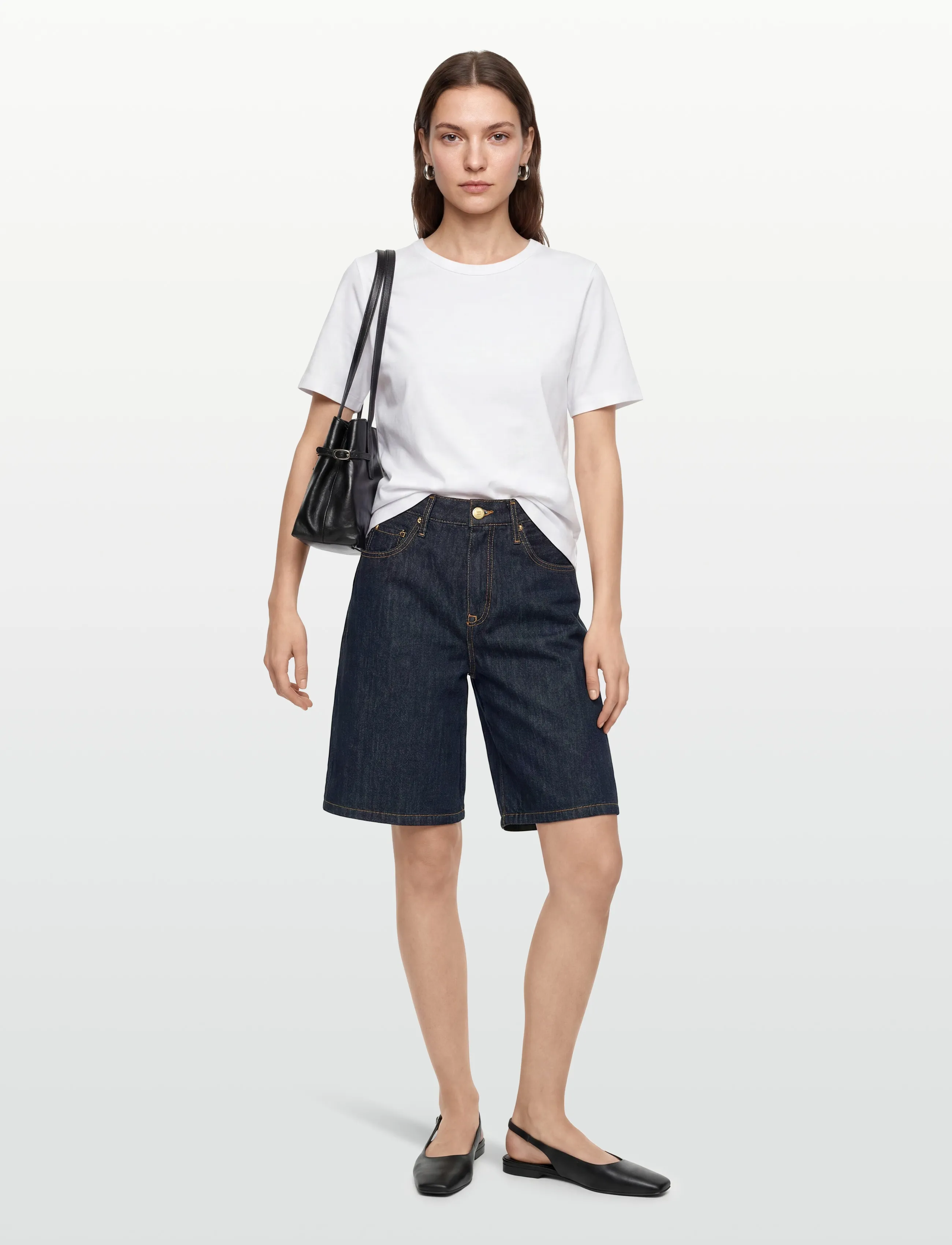 Tommy Hilfiger BERMUDA SHORTS RINSE HW - Jorts - RINSE / navy