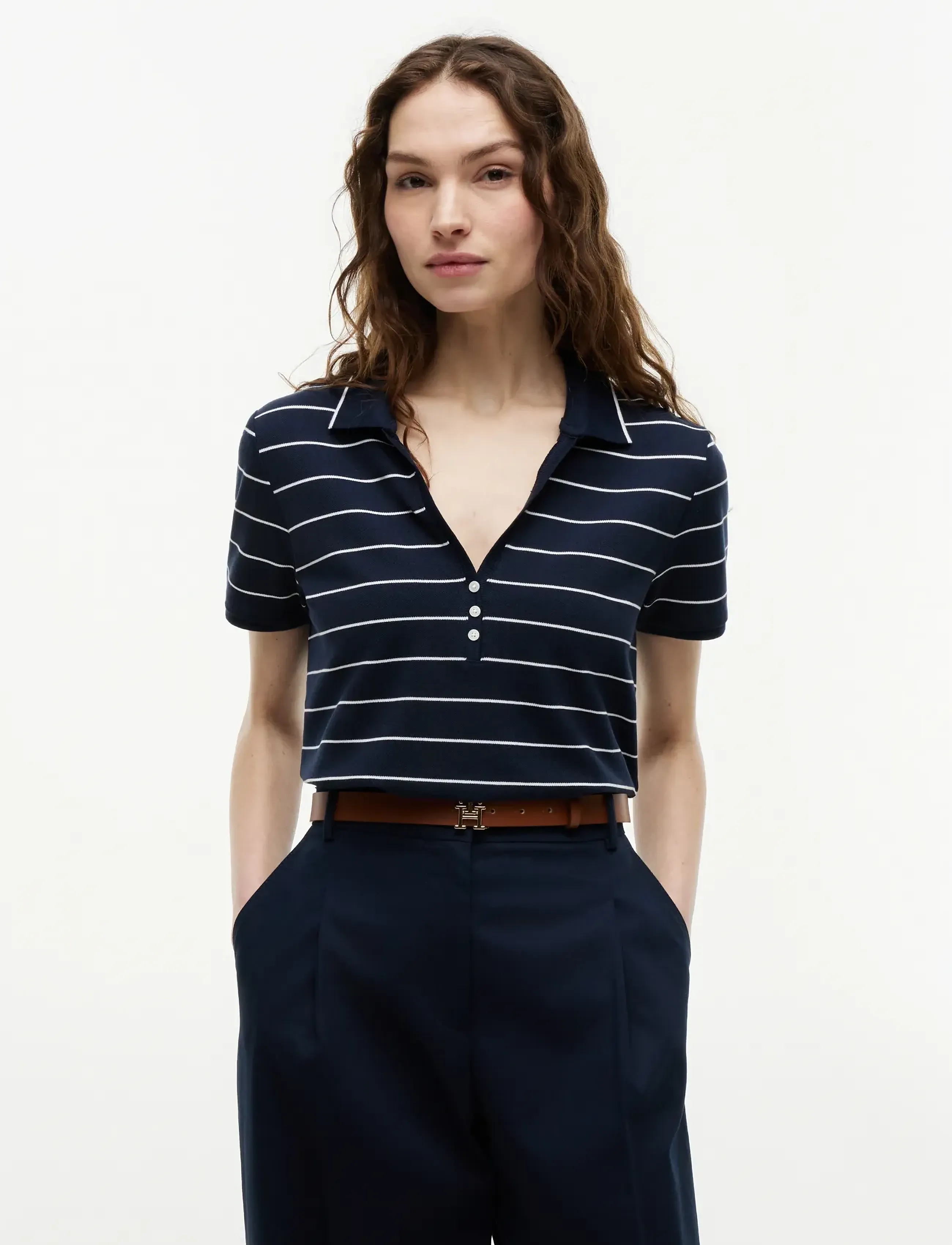 Lyocell Pq Henley Ss Polo