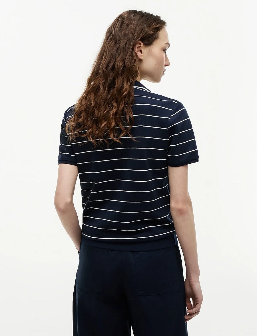 Tommy Hilfiger - LYOCELL PQ HENLEY SS POLO - poloshirts - fine stp dark night navy white - 2