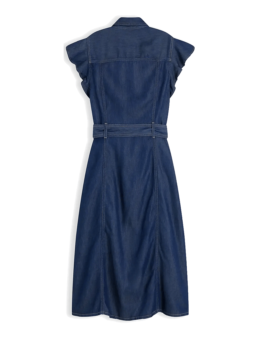 Tommy Hilfiger - VOLANT F&F MIDI DRESS LENY SS - robes chemises - leny - 2