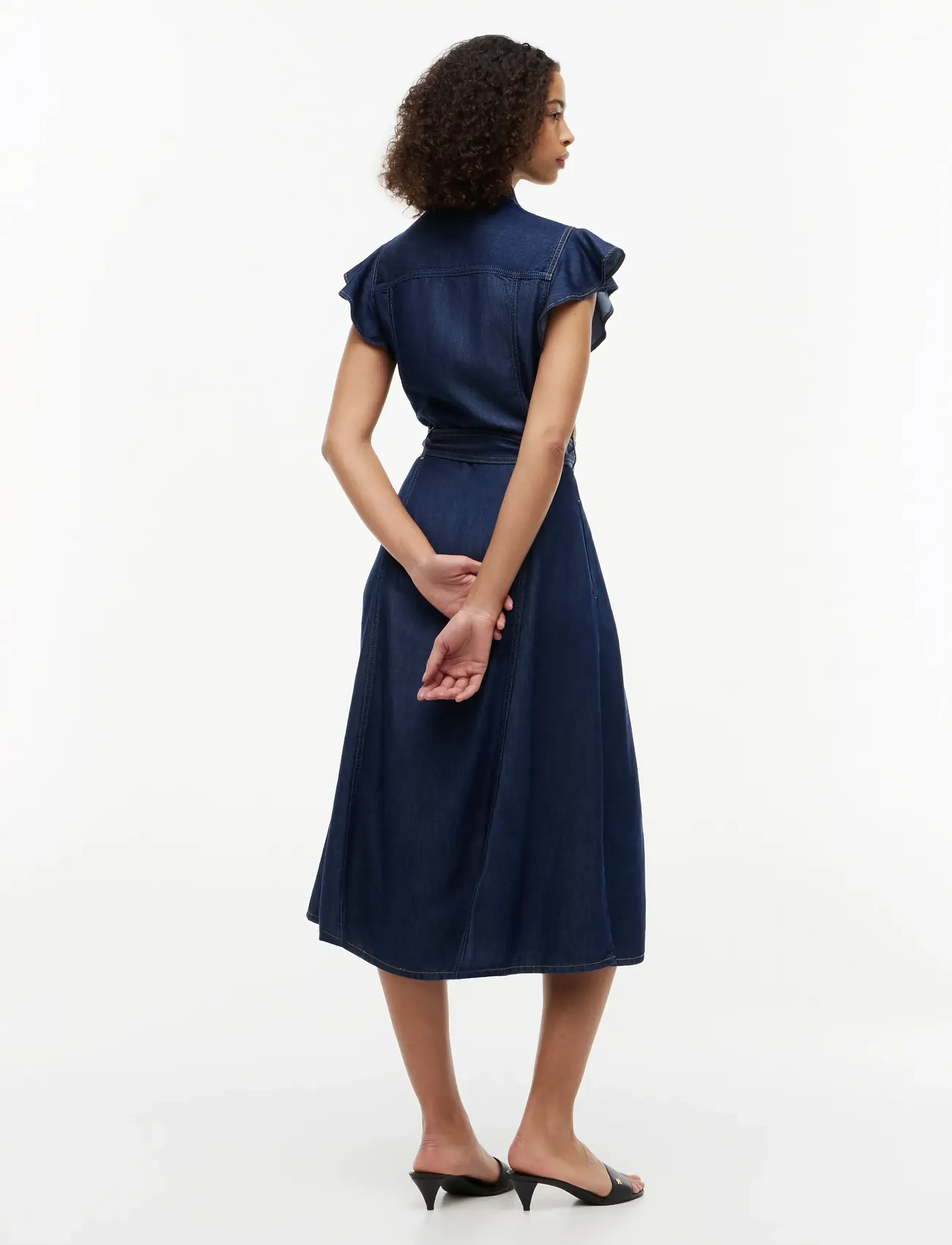 Tommy Hilfiger - VOLANT F&F MIDI DRESS LENY SS - robes chemises - leny - 5