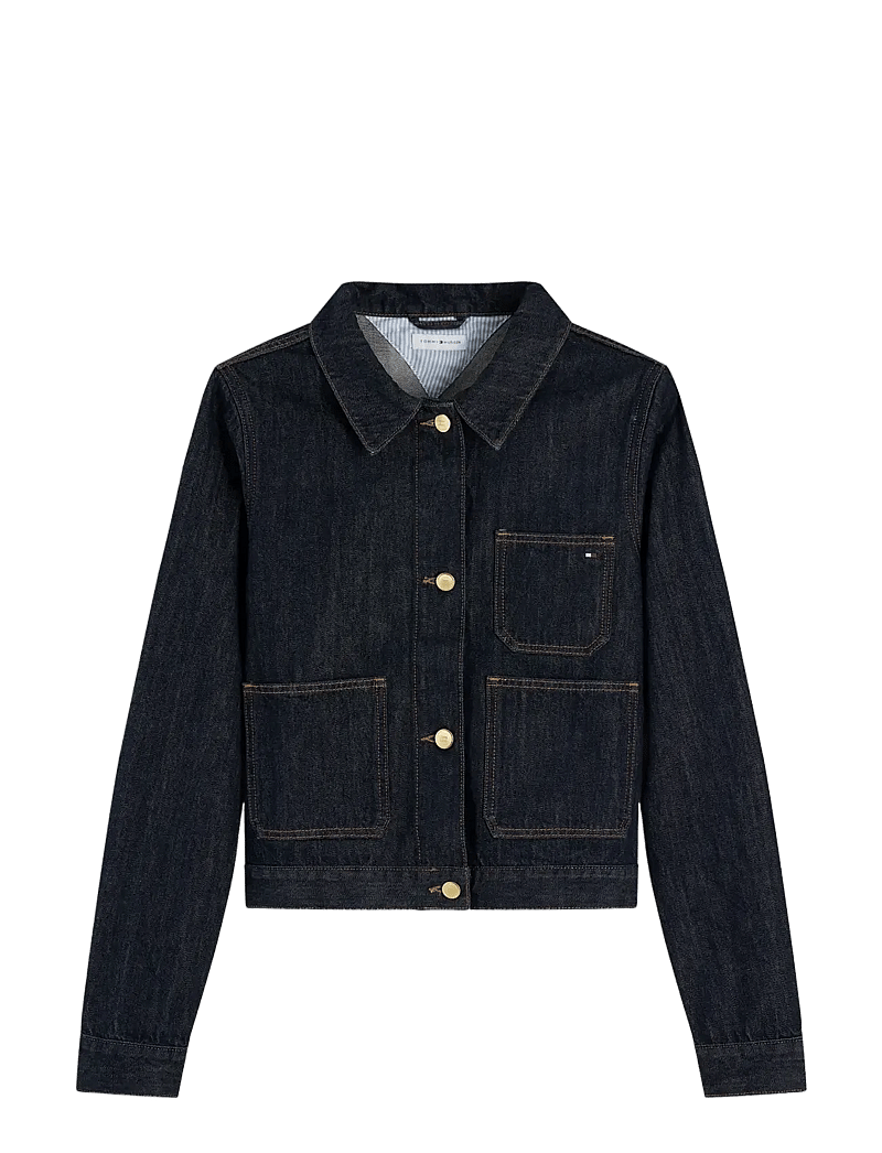 Tommy Hilfiger - LADY JACKET RINSE - forårsjakker - rinse - 1
