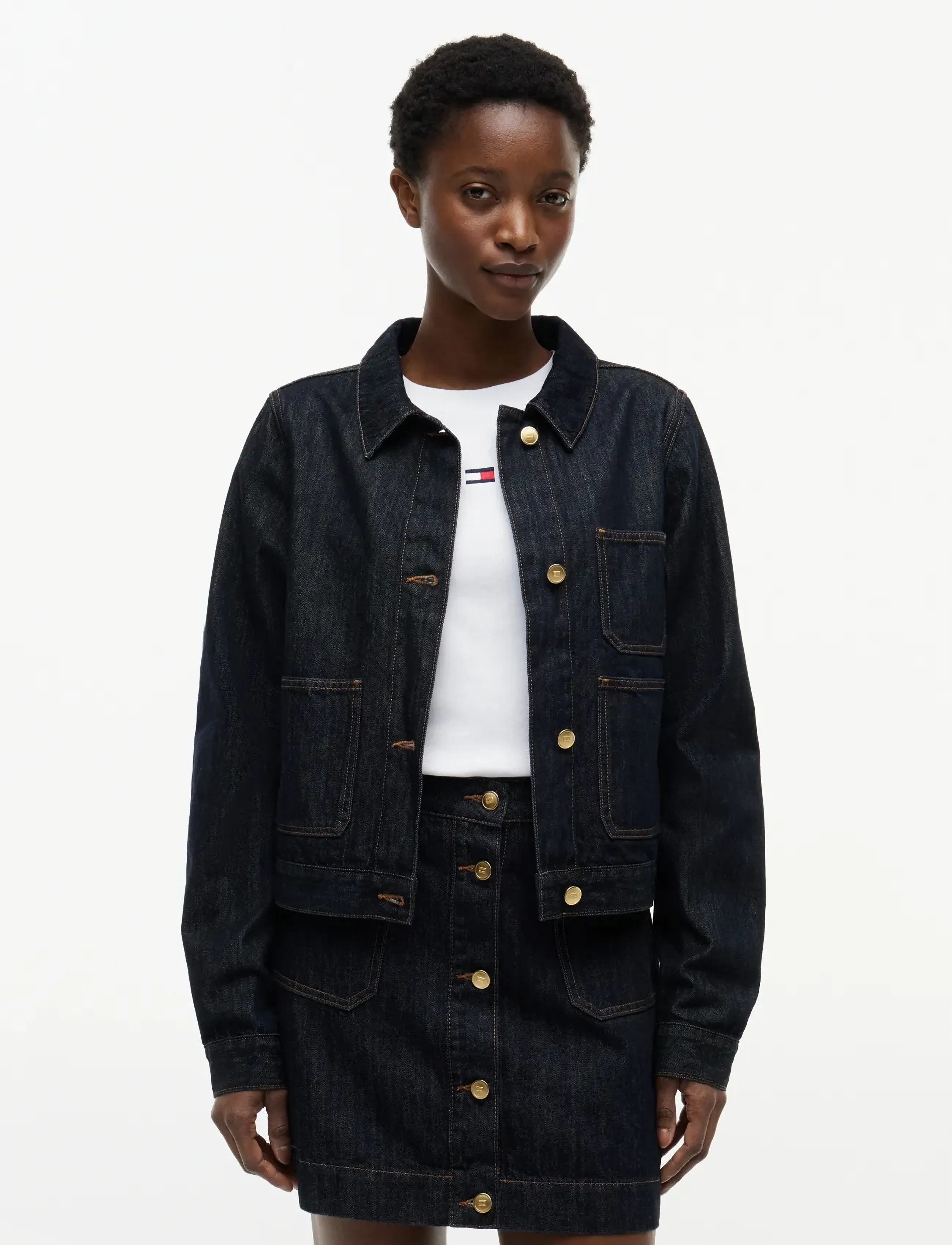 Tommy Hilfiger LADY JACKET RINSE - Tommy Hilfiger - RINSE / navy