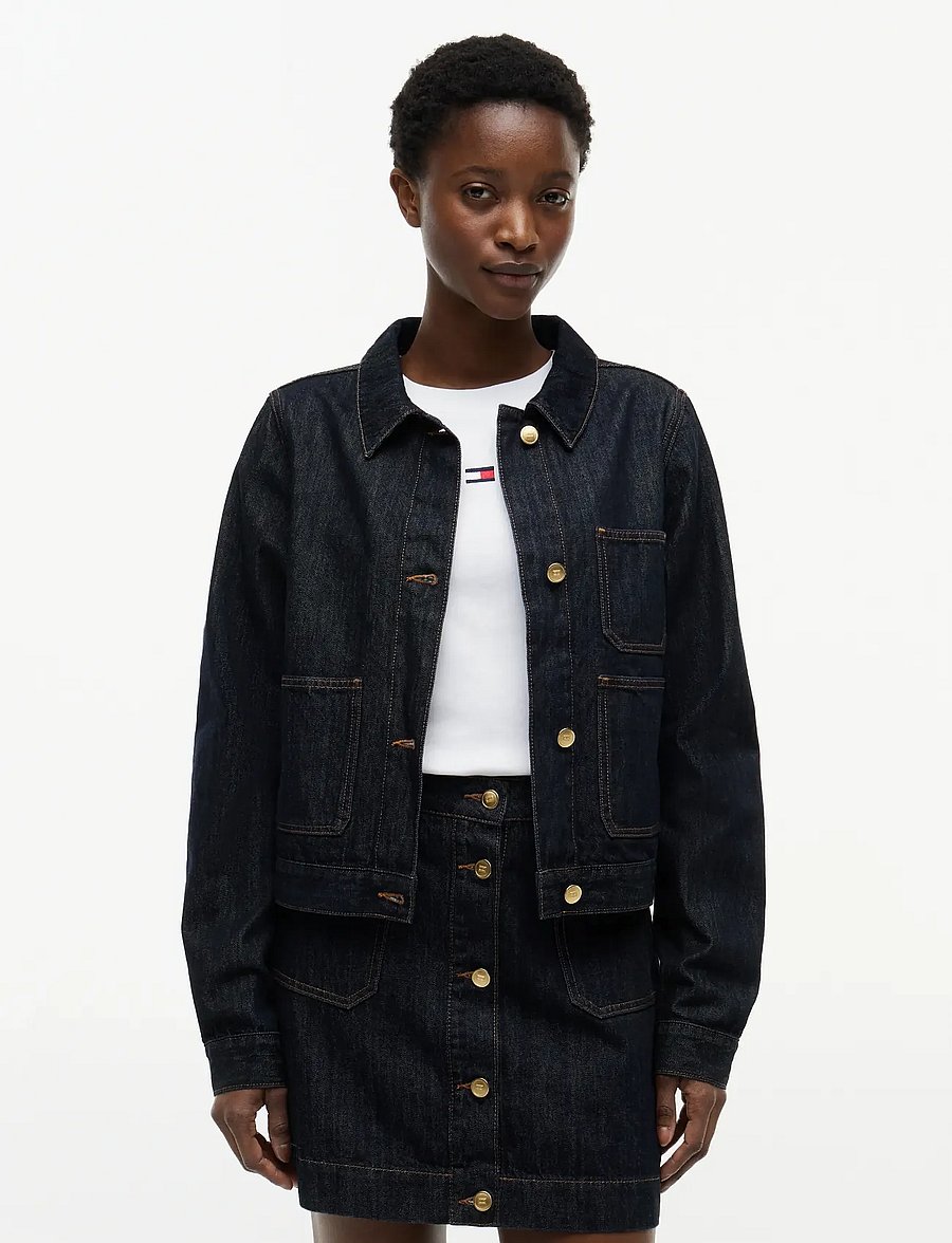 Tommy Hilfiger - LADY JACKET RINSE - pavasara jakas - rinse - 0