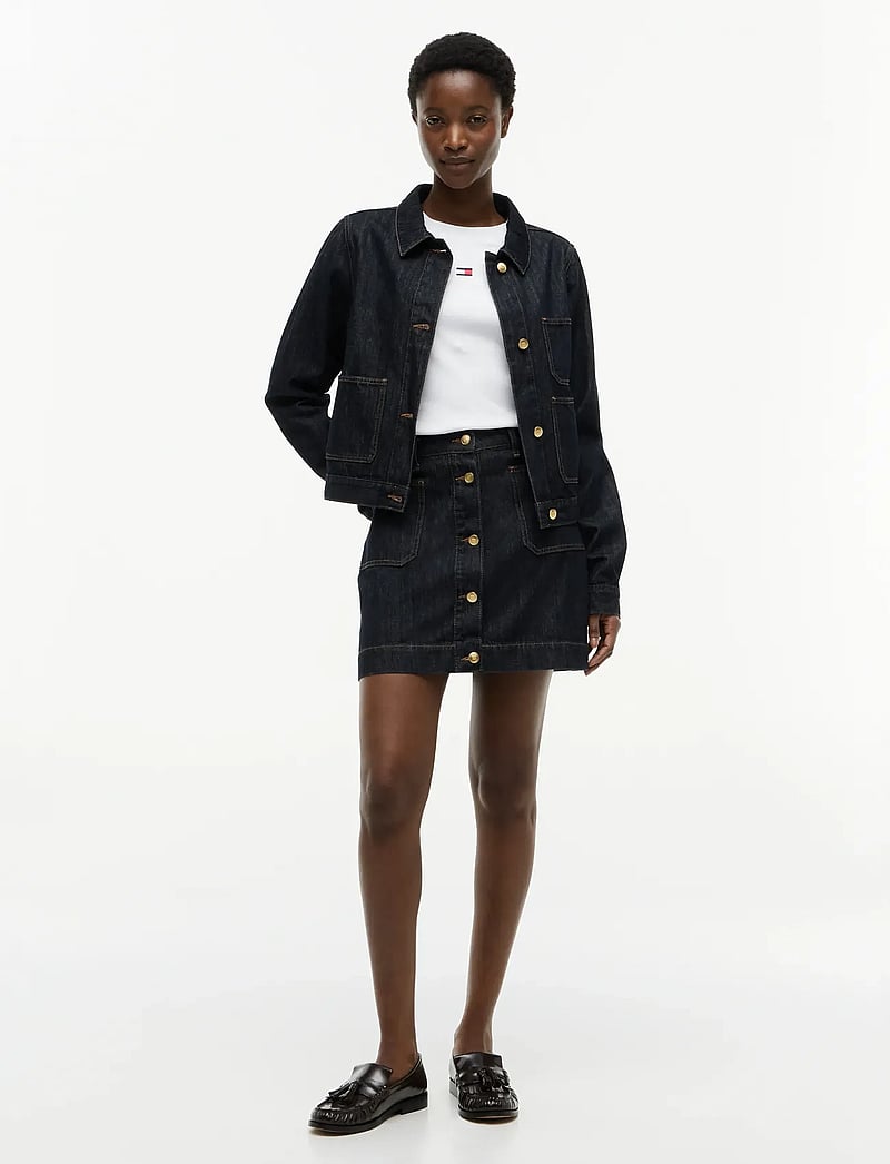 Tommy Hilfiger - LADY JACKET RINSE - forårsjakker - rinse - 4
