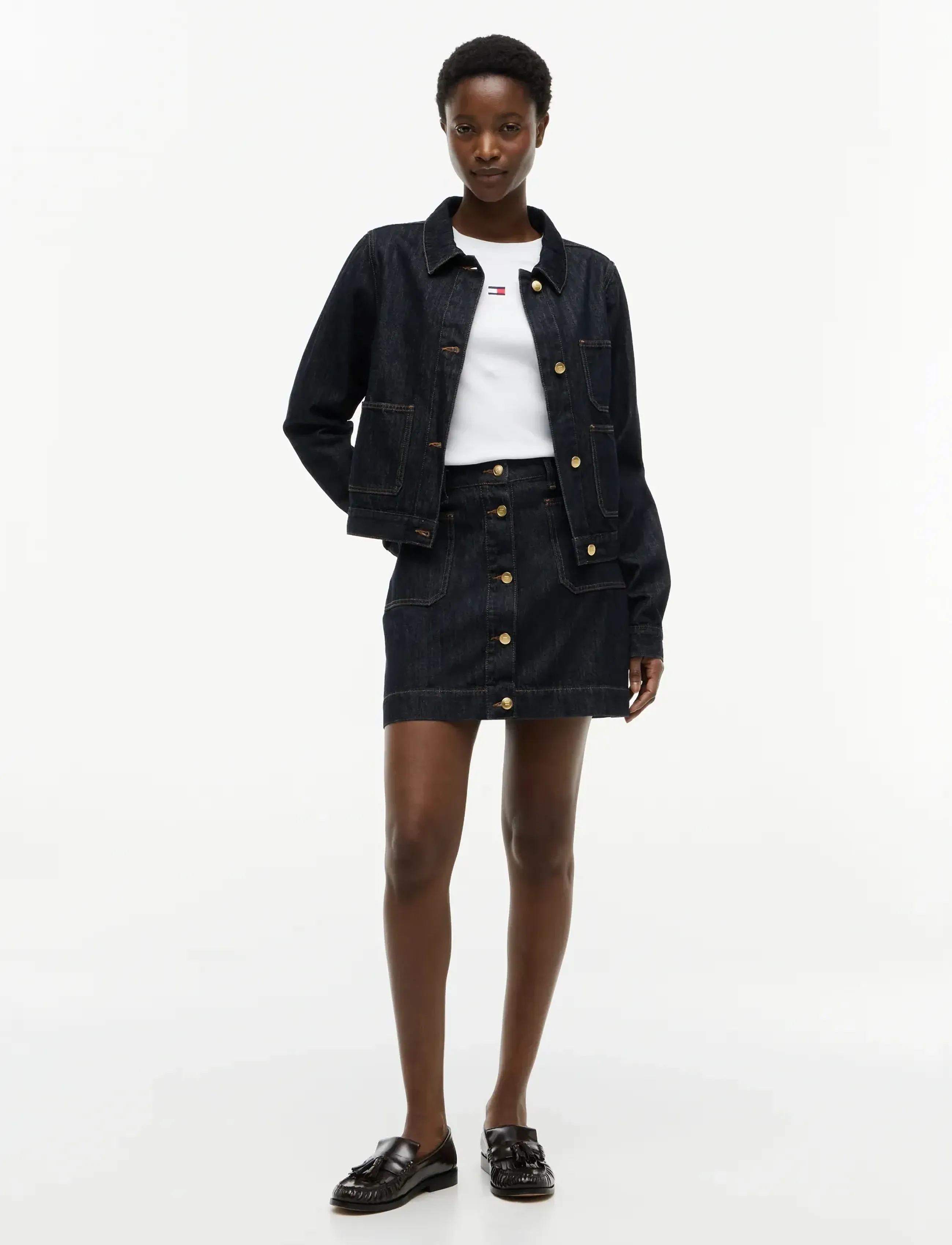 Tommy Hilfiger - LADY JACKET RINSE - pavasara jakas - rinse - 4