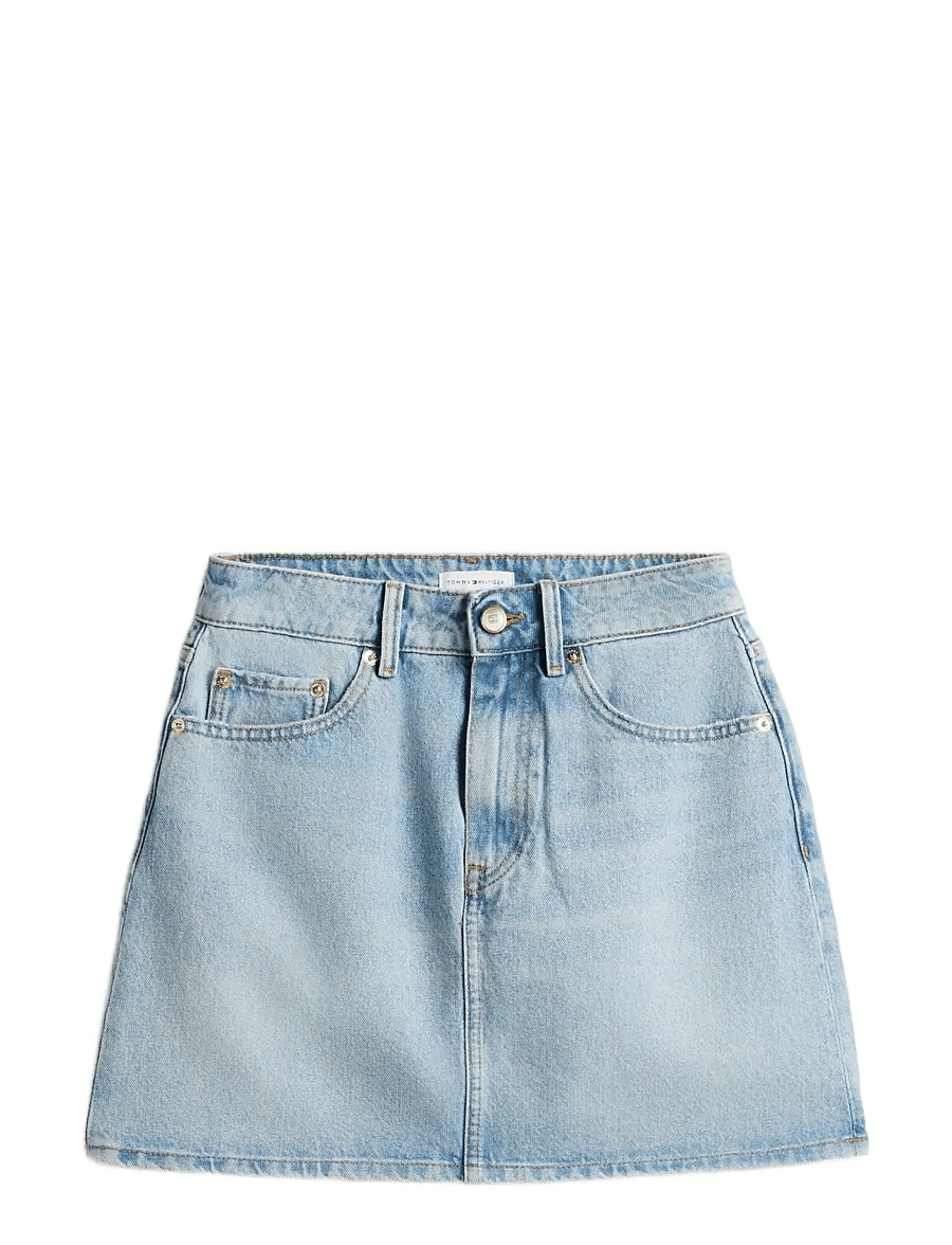 Tommy Hilfiger - MINI SKIRT CAM LIGHT HW - jeansröcke - cam light - 1