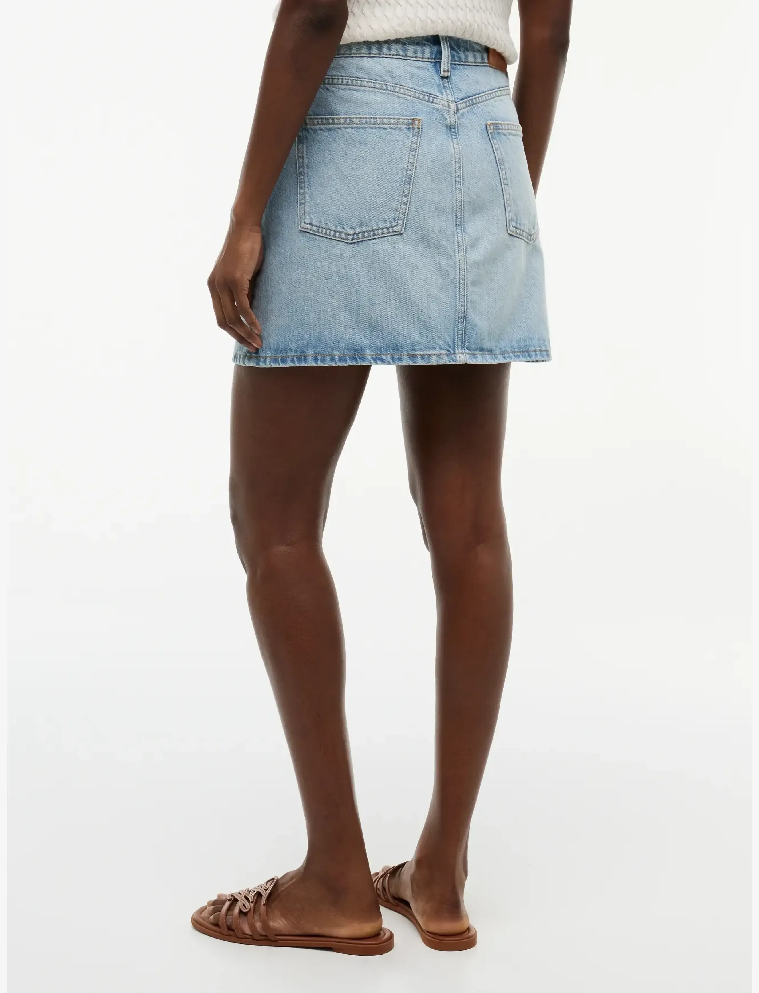Tommy Hilfiger - MINI SKIRT CAM LIGHT HW - jeansröcke - cam light - 2