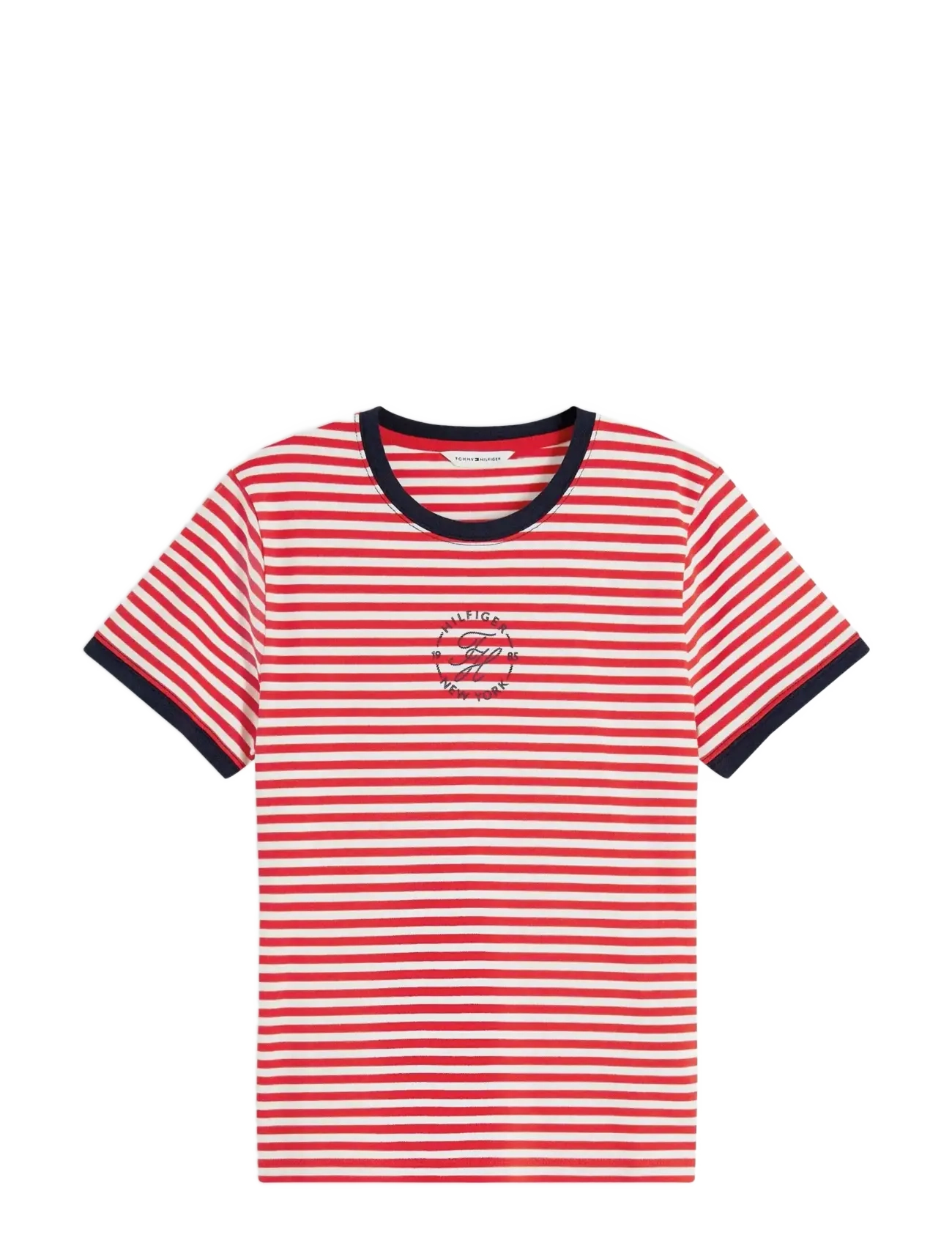 TOMMY HILFIGER Th Roundal Reg C-Nk Ss Tee Rot - S - Damen