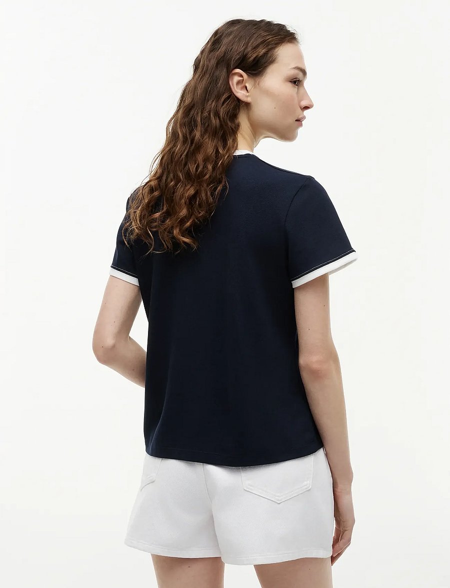 Tommy Hilfiger - TH ROUNDAL REG C-NK SS TEE - t-shirts - dark night navy - 2