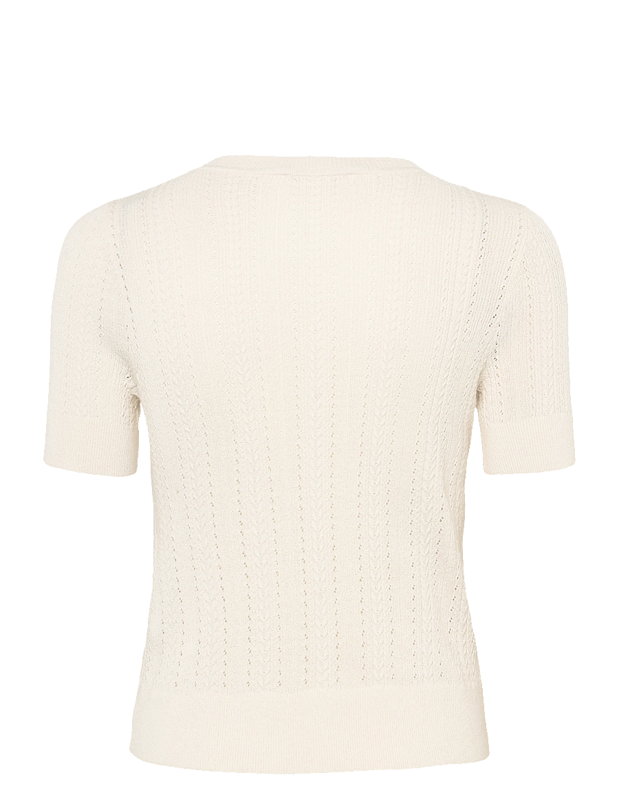 Tommy Hilfiger - SUMMER CABLE C NK CARDI S/S - cardigans - ivory petal - 1