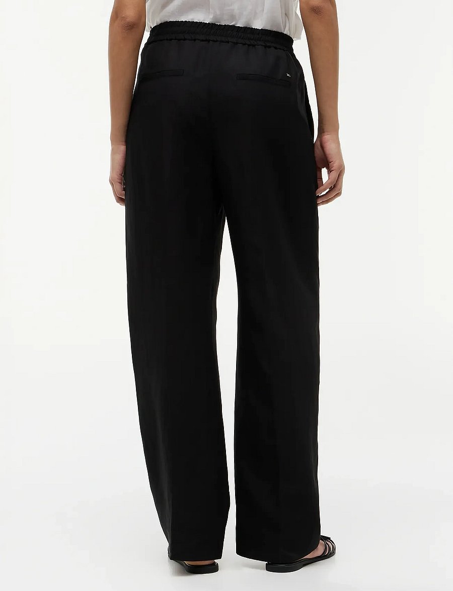 Tommy Hilfiger - SUMMER LOYCELL LOOSE STR PANT - linen trousers - black - 2