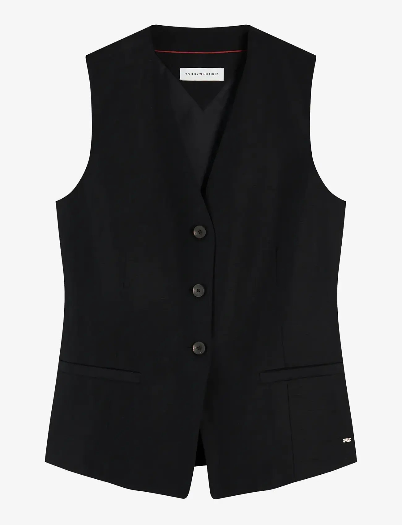 Tommy Hilfiger - SUMMER LYOCELL LONG WAISTCOAT - veste - black - 1