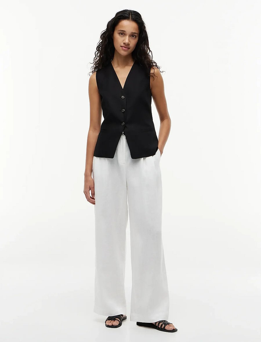 Tommy Hilfiger - SUMMER LYOCELL LONG WAISTCOAT - kostymvästar - black - 4