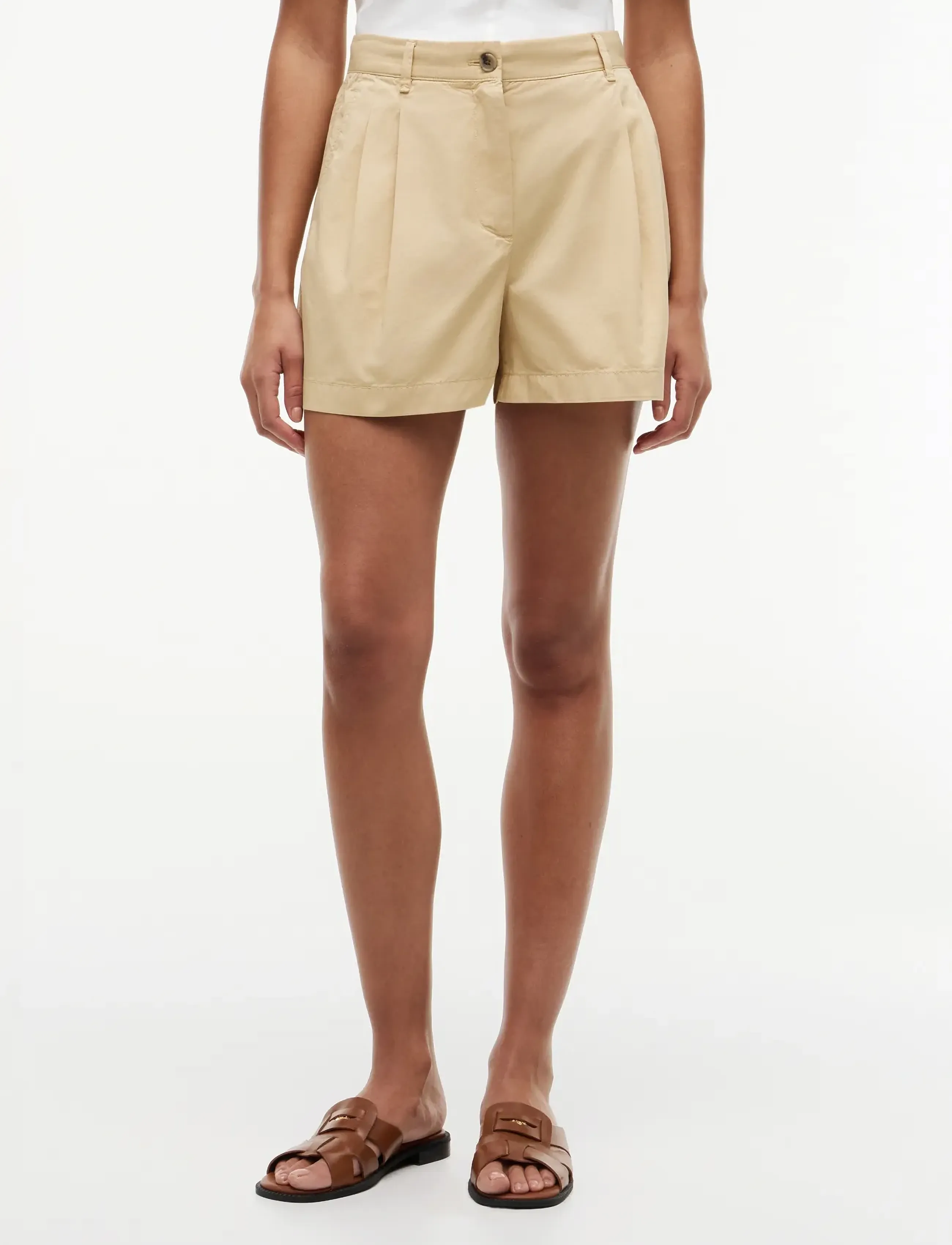 Tommy Hilfiger COTTON CHINO FLARE SHORTS - Shorts - HARVEST WHEAT / beige
