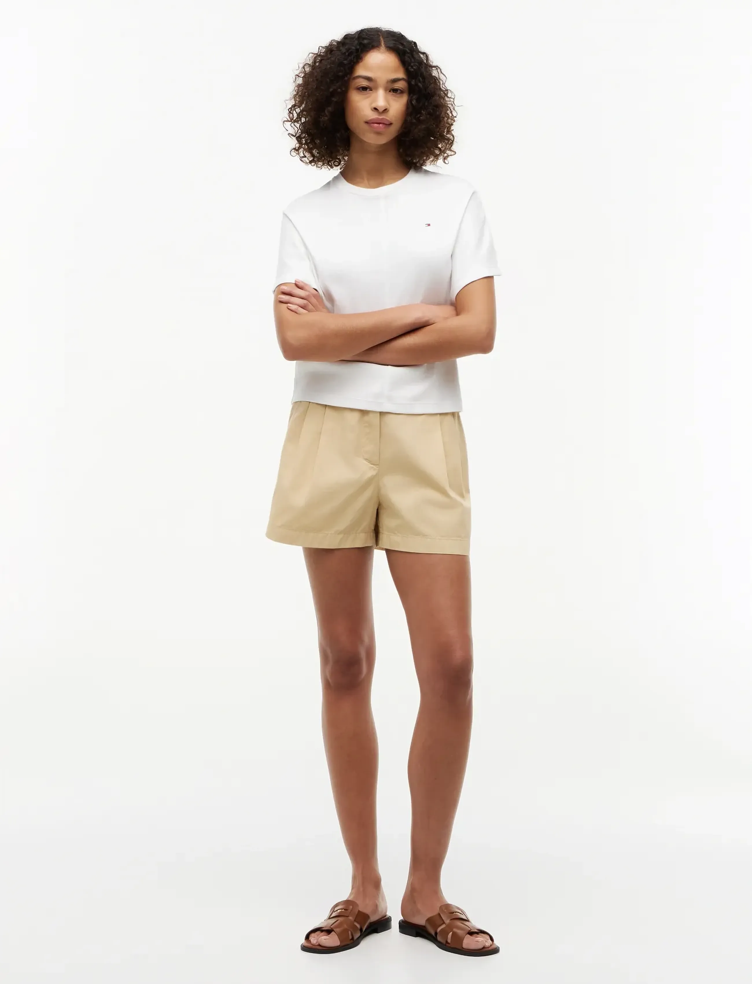 Tommy Hilfiger - COTTON CHINO FLARE SHORTS - chino shorts - harvest wheat - 3