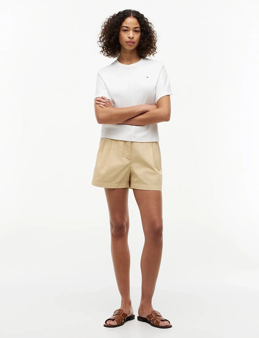 Tommy Hilfiger - COTTON CHINO FLARE SHORTS - chino-shorts - harvest wheat - 3