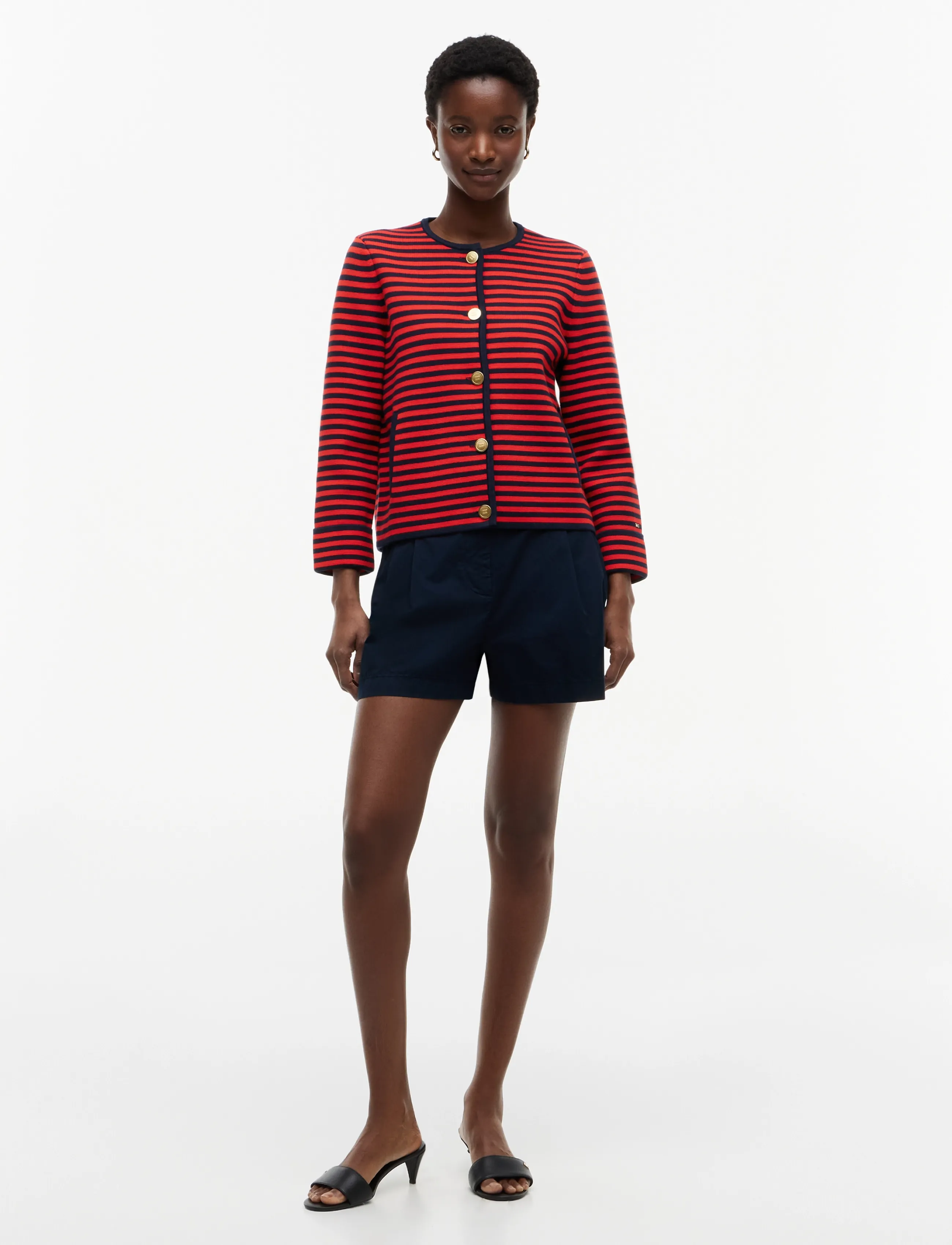 Gold Button Ls Cardi 4