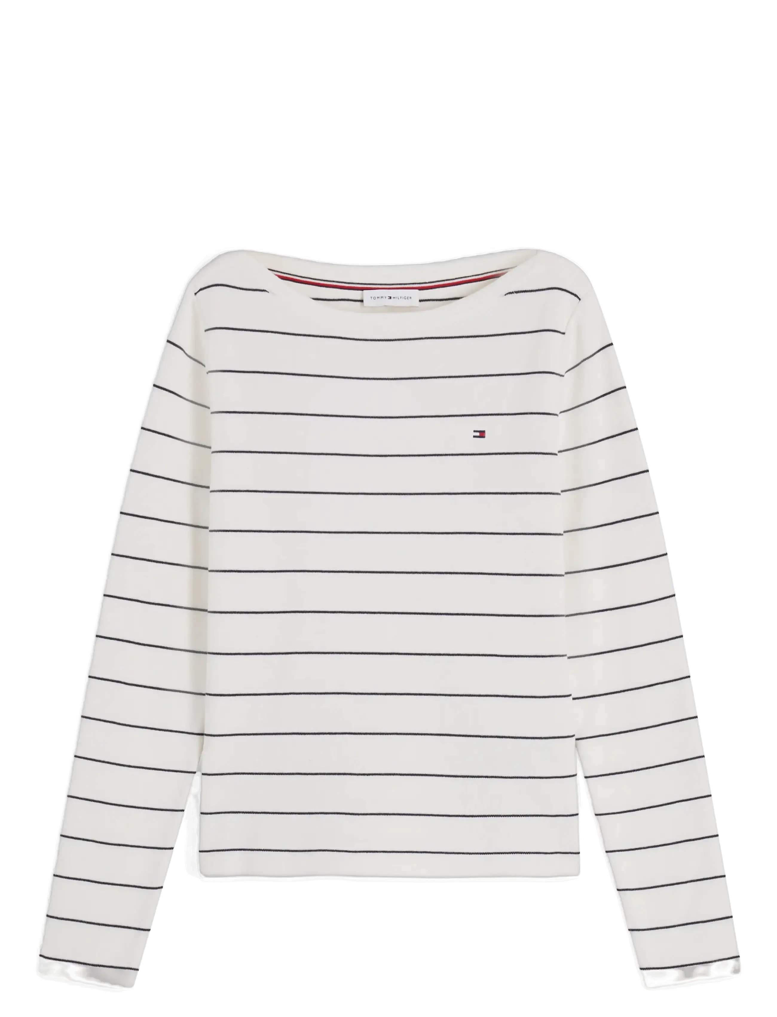 Tommy Hilfiger - FULL NEEDLE BOAT-NK LS SWT - pullover - ivory petal dark n navy stp - 1