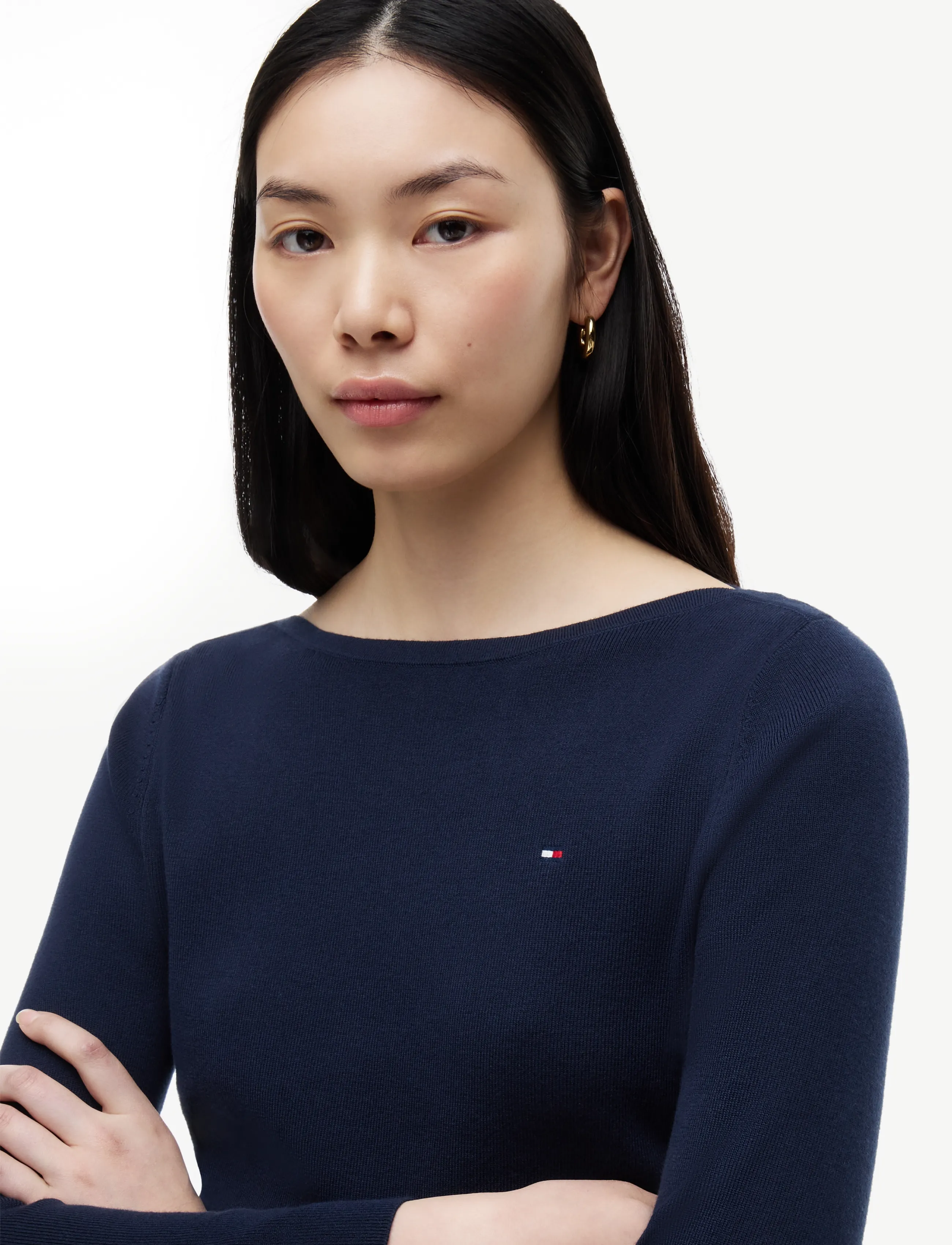 Tommy Hilfiger - FULL NEEDLE BOAT-NK LS SWT - pullover - dark night navy - 3