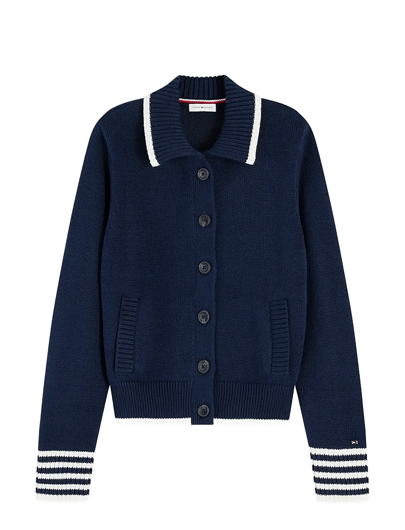 Tommy Hilfiger - RWB NAUTICAL BOMBER CARDI - kardiganid - dark night navy - 1