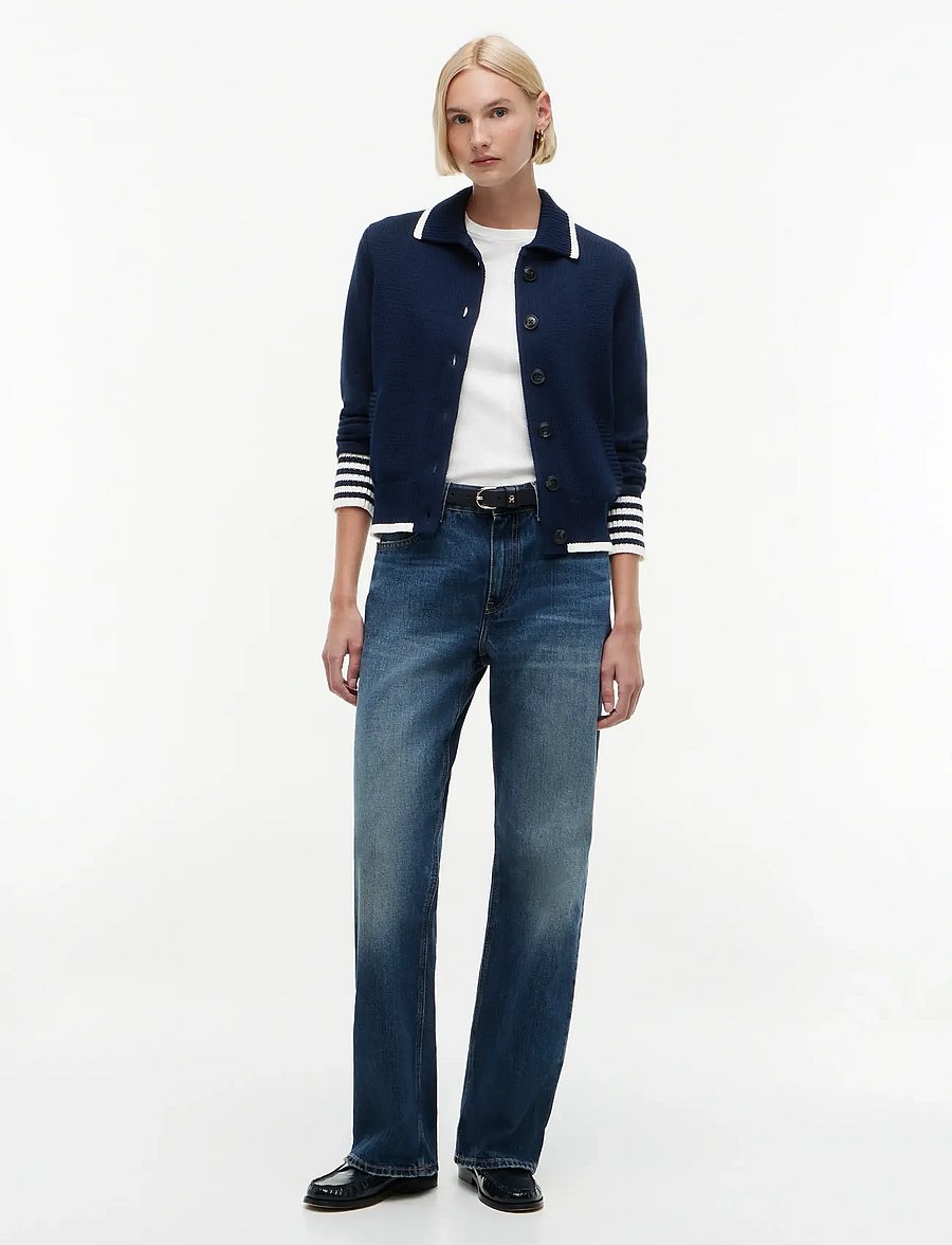 Tommy Hilfiger - RWB NAUTICAL BOMBER CARDI - kardiganai - dark night navy - 4