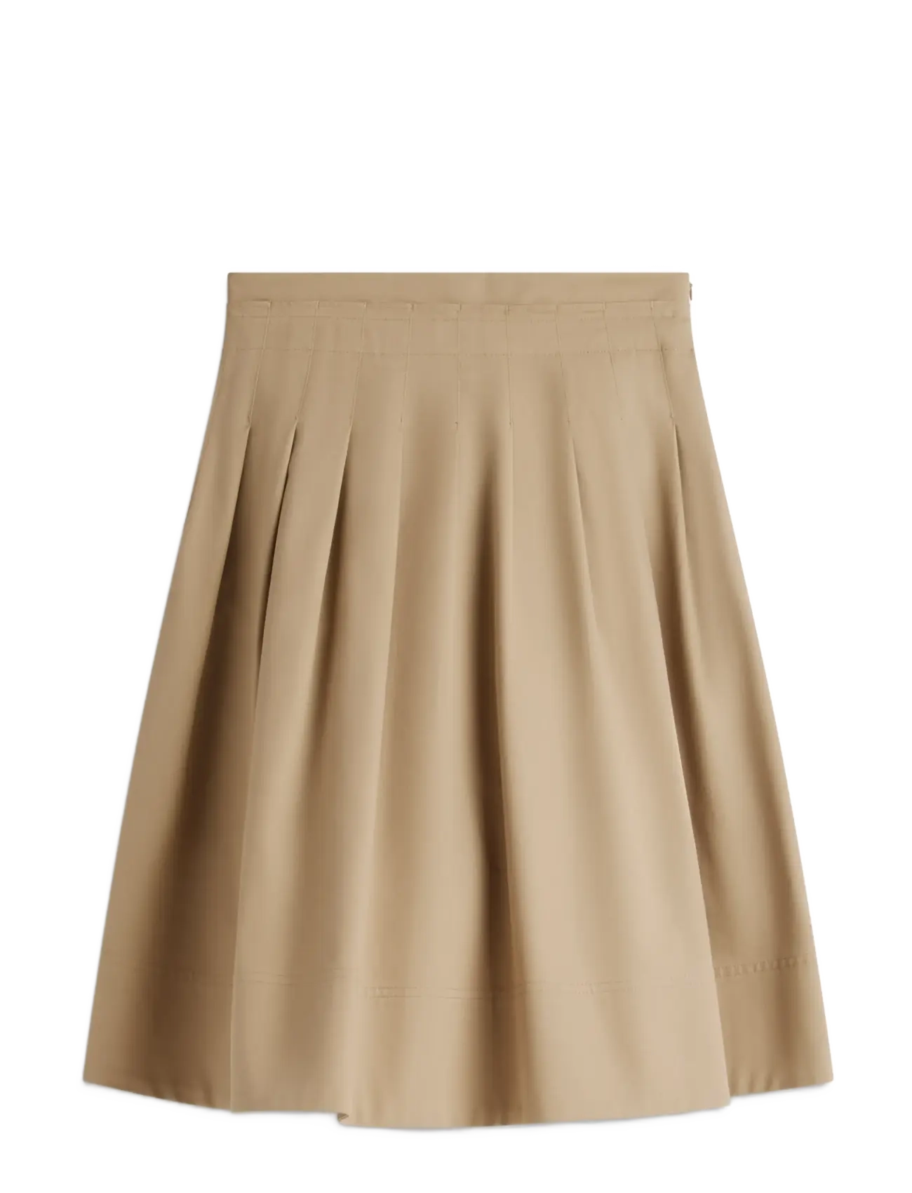 Tommy Hilfiger CHINO DRESSING MIDI FLARE SKIRT - Festliche Frauenmode - CAMEL / brown