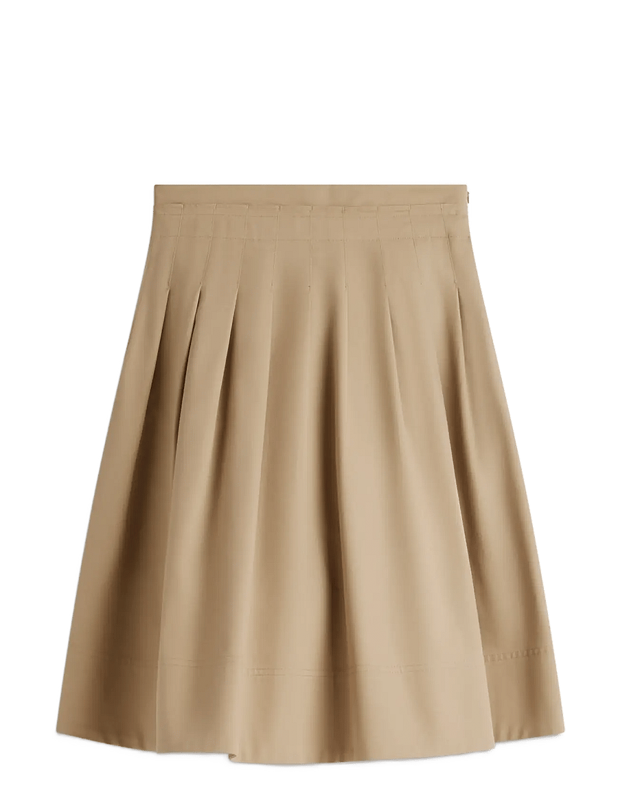 Tommy Hilfiger - CHINO DRESSING MIDI FLARE SKIRT - midi-röcke - camel - 1