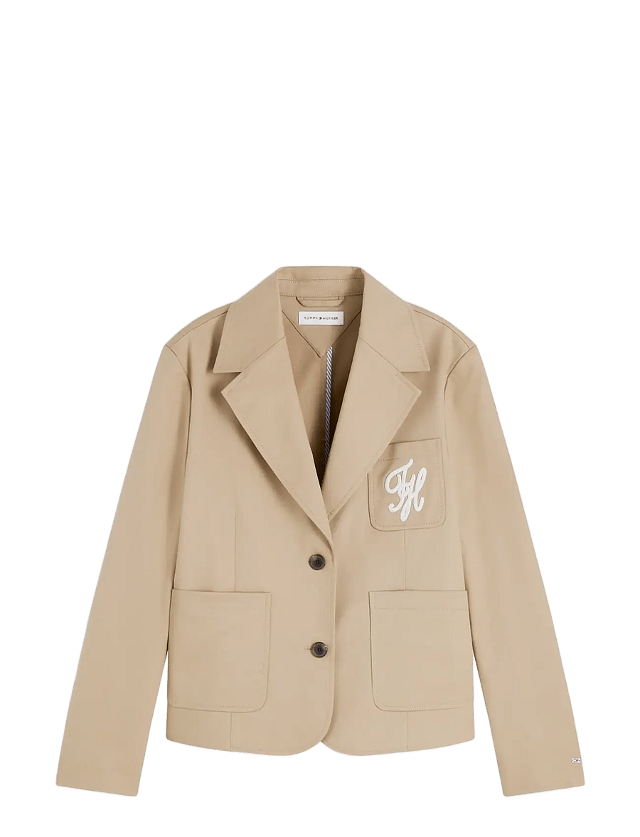 Tommy Hilfiger - CHINO DRESSING COTTON BLAZER - camel - 1