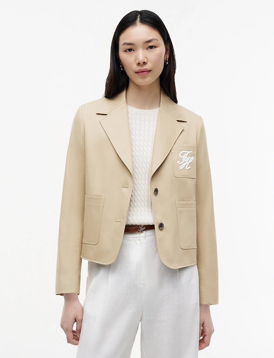 Tommy Hilfiger - CHINO DRESSING COTTON BLAZER - camel - 0