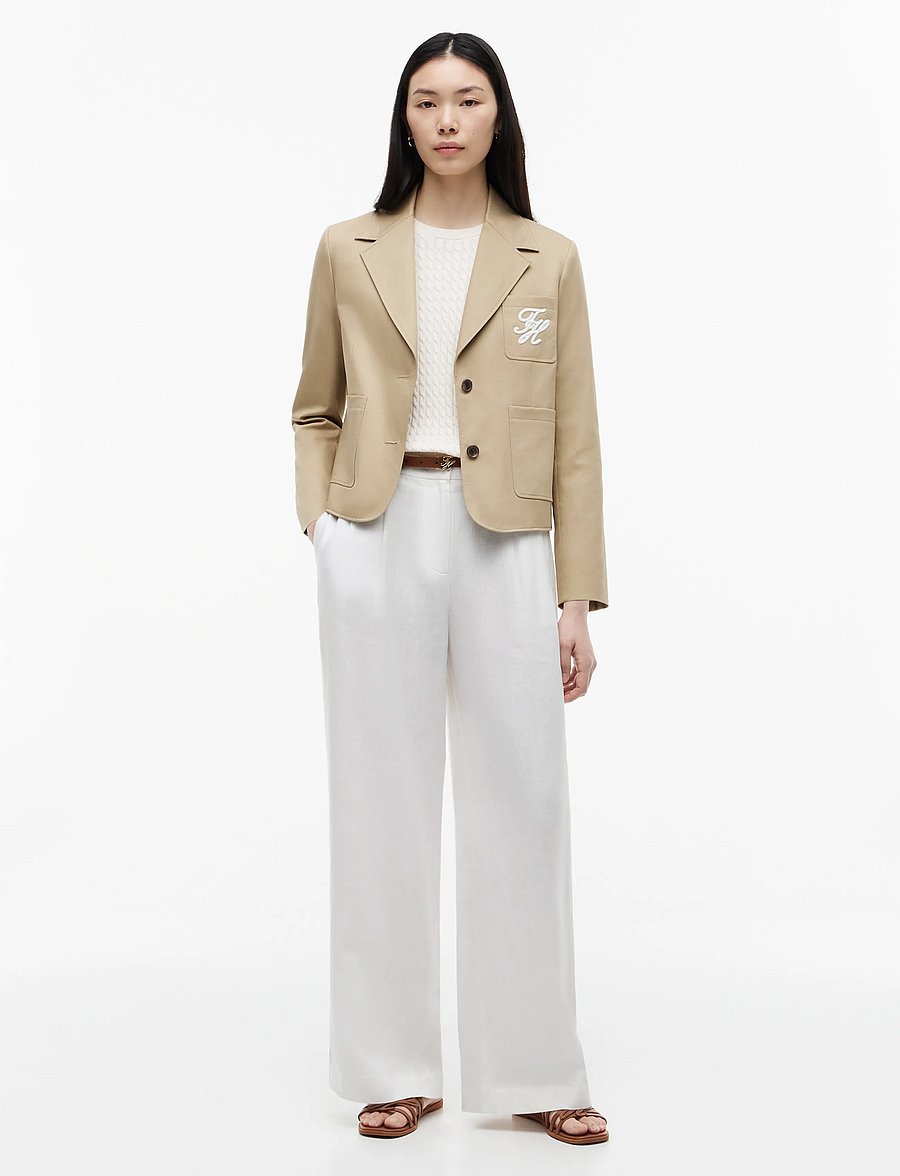 Tommy Hilfiger - CHINO DRESSING COTTON BLAZER - camel - 4
