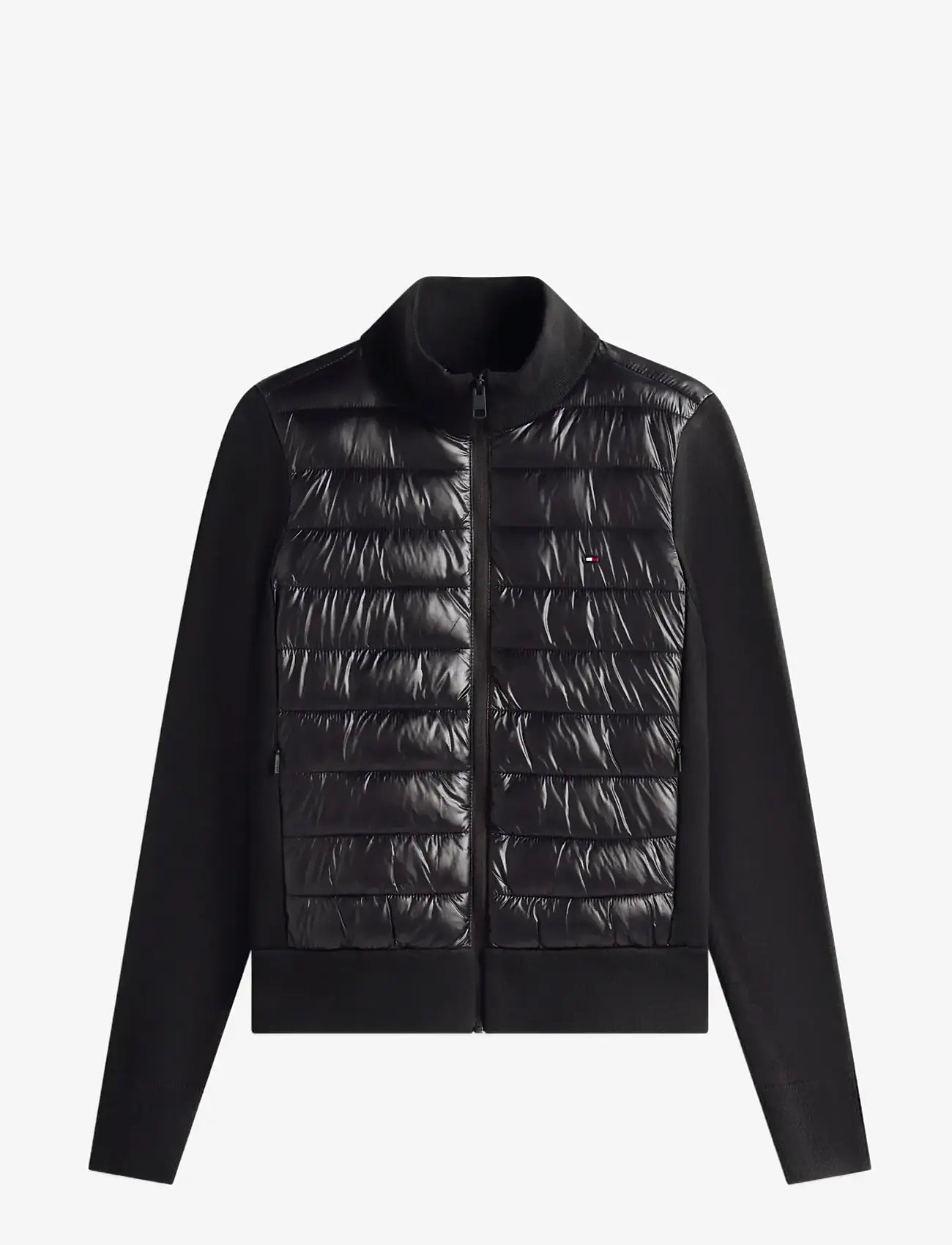 Tommy Hilfiger - LW KNIT MIX PADDED JACKET - dunjakker - black - 1