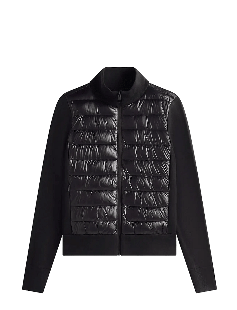 Tommy Hilfiger - LW KNIT MIX PADDED JACKET - winterjacken - black - 1