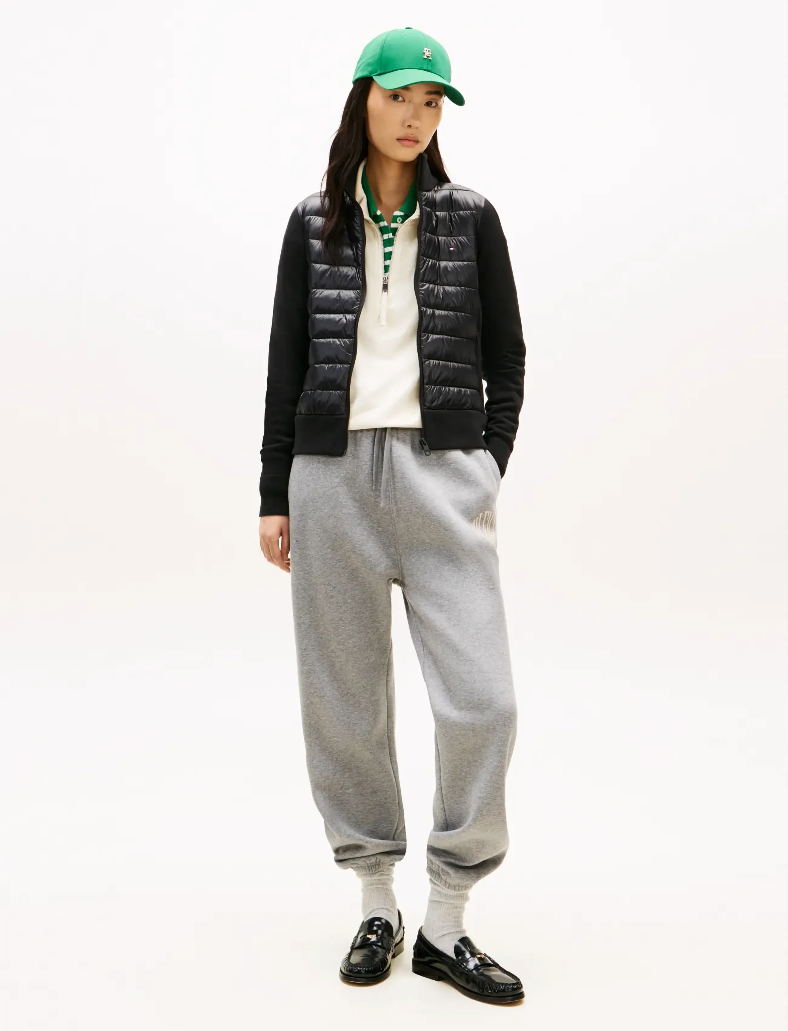 Tommy Hilfiger - LW KNIT MIX PADDED JACKET - winter jackets - black - 3