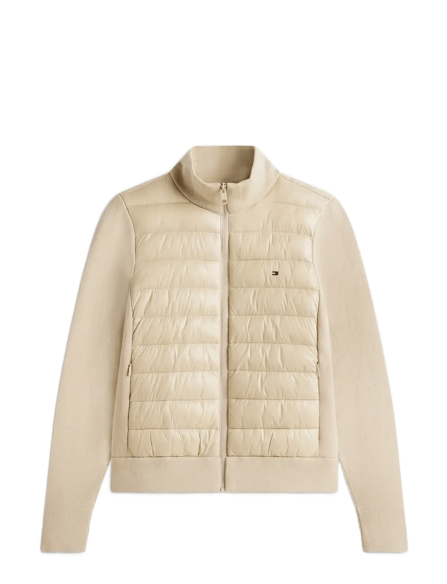 Tommy Hilfiger - LW KNIT MIX PADDED JACKET - winterjacken - sandalwood - 1