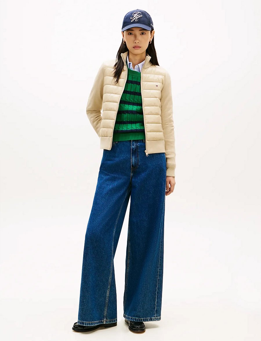 Tommy Hilfiger - LW KNIT MIX PADDED JACKET - winterjacken - sandalwood - 3