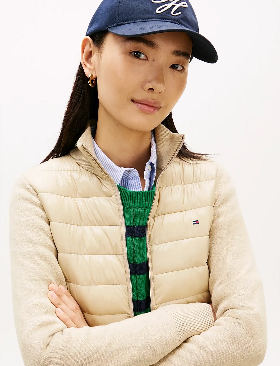 Tommy Hilfiger - LW KNIT MIX PADDED JACKET - winterjacken - sandalwood - 4