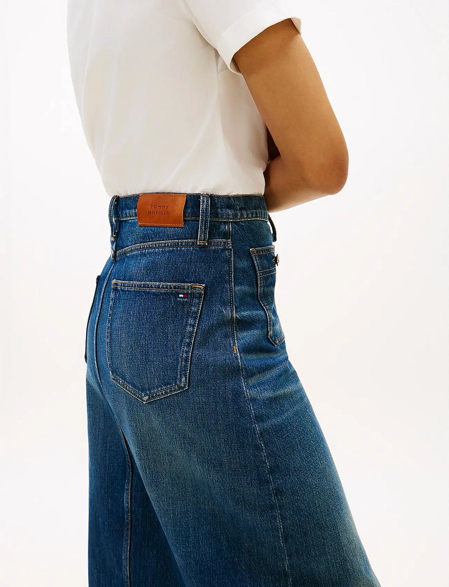 Tommy Hilfiger - DNM NATE MIDI STRAIGHT SKIRT HW - jeansröcke - nate - 4