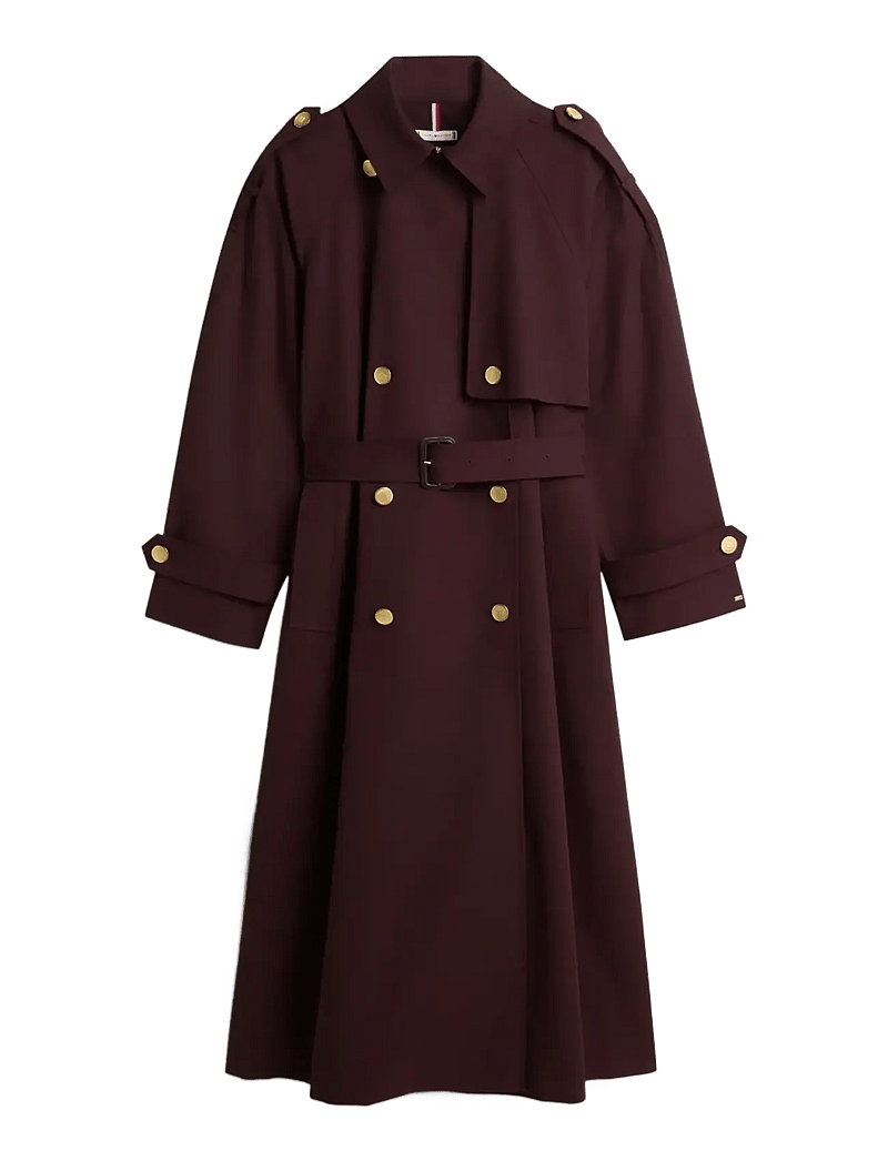 Tommy Hilfiger - OVERSIZED COTTON TRENCH COAT - trenchcoats - deep sedona - 1