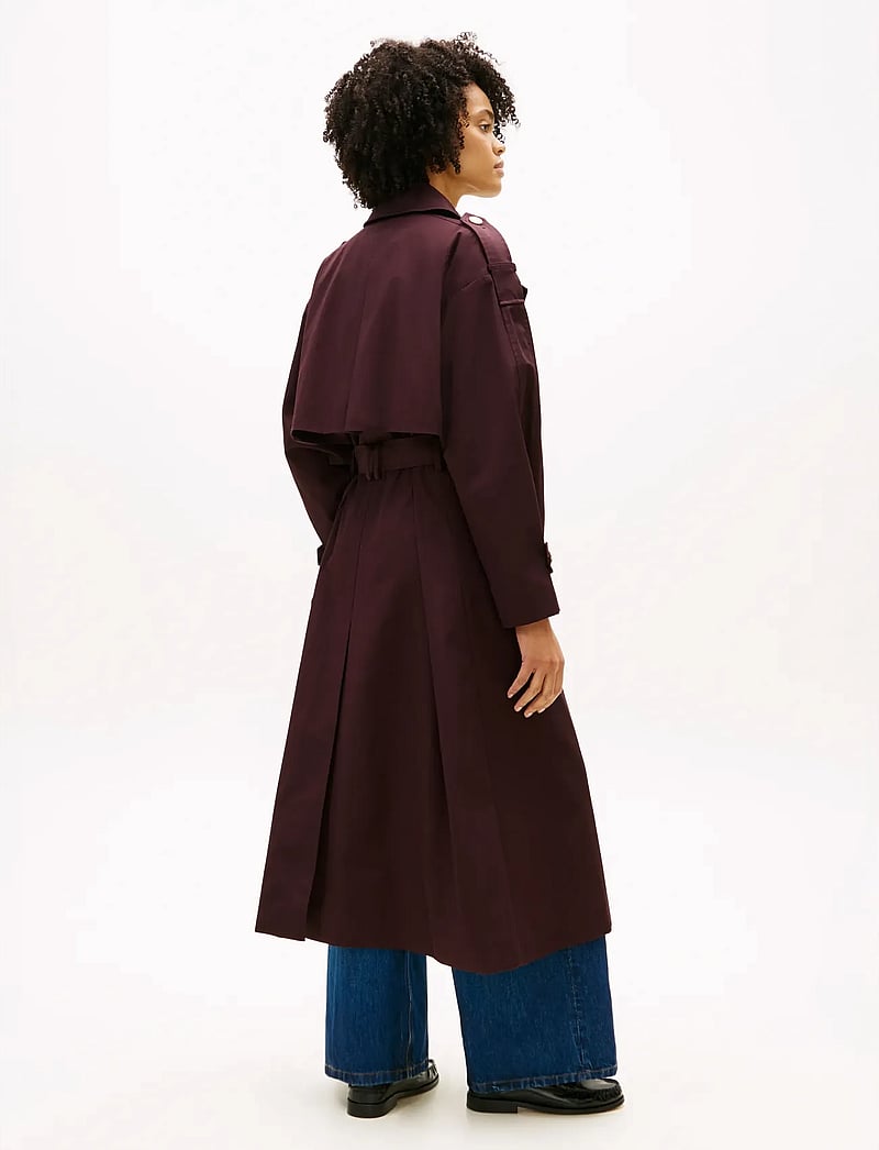 Tommy Hilfiger - OVERSIZED COTTON TRENCH COAT - trenchcoats - deep sedona - 4