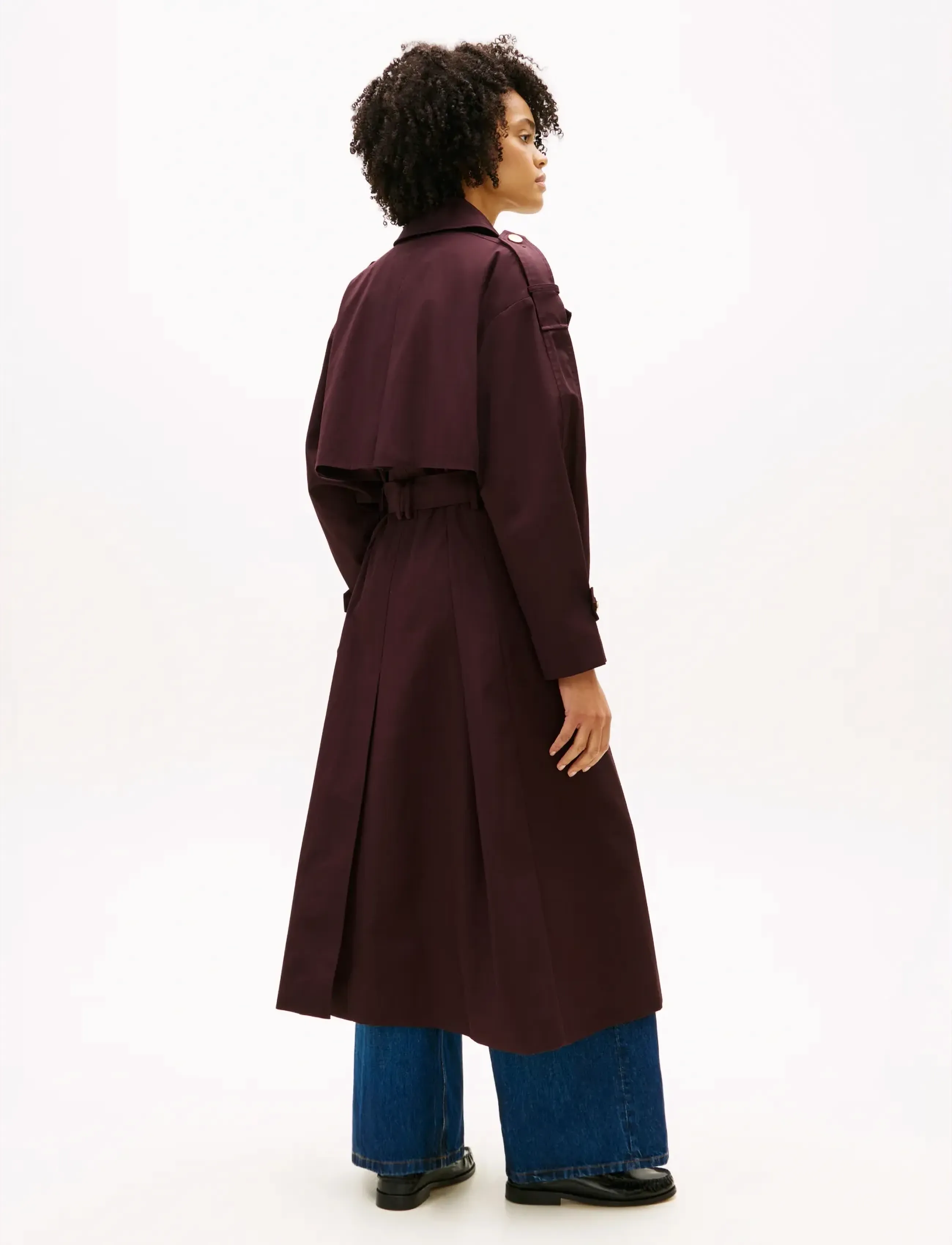 Tommy Hilfiger - OVERSIZED COTTON TRENCH COAT - trenchcoats - deep sedona - 4