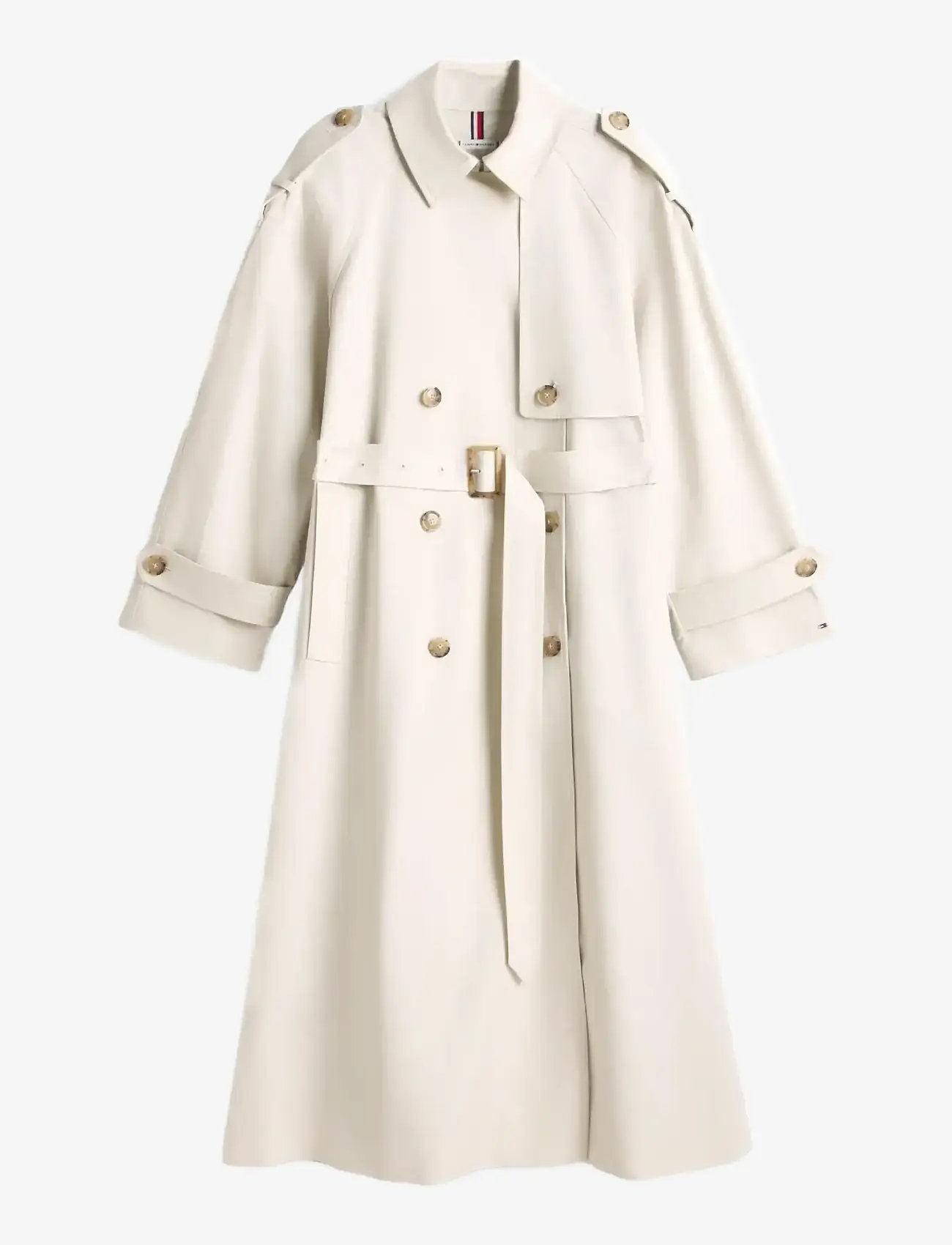 Tommy Hilfiger - OVERSIZED COTTON TRENCH COAT - vihmamantlid - light silt - 1
