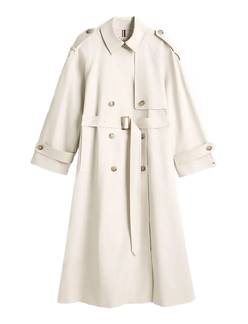 Tommy Hilfiger - OVERSIZED COTTON TRENCH COAT - vihmamantlid - light silt - 1
