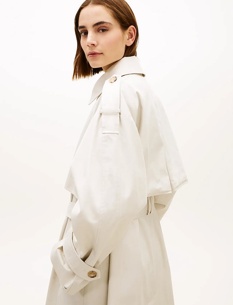 Tommy Hilfiger - OVERSIZED COTTON TRENCH COAT - vihmamantlid - light silt - 3