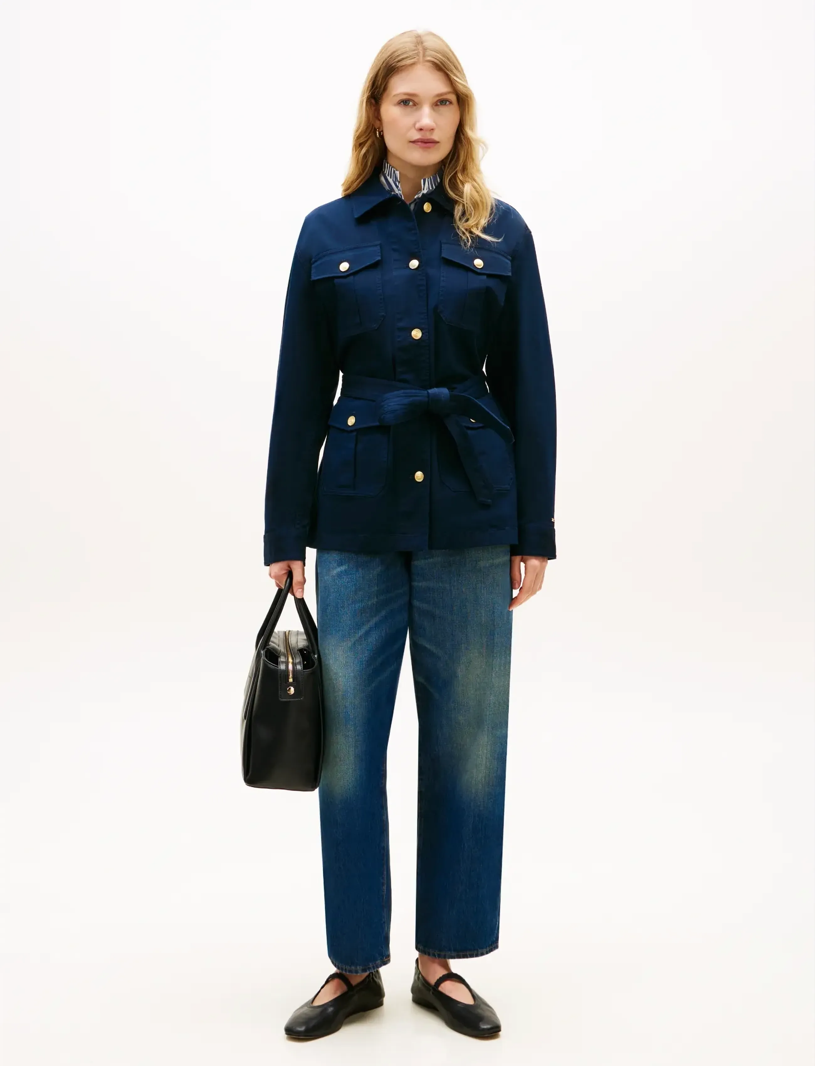 Tommy Hilfiger - COTTON GOLD BUTTON FIELD JACKET - utility-jacken - dark night navy - 3