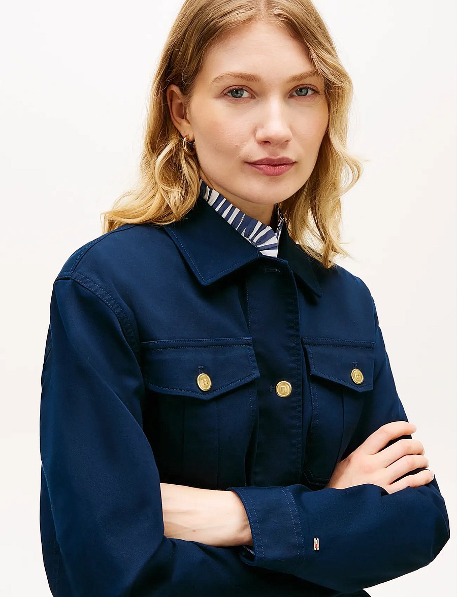 Tommy Hilfiger - COTTON GOLD BUTTON FIELD JACKET - utility-jacken - dark night navy - 4