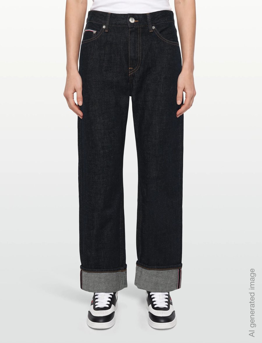Tommy Hilfiger - DNM RINSE SELVEDGE LOOSE STR RW - vida jeans - rinse - 3
