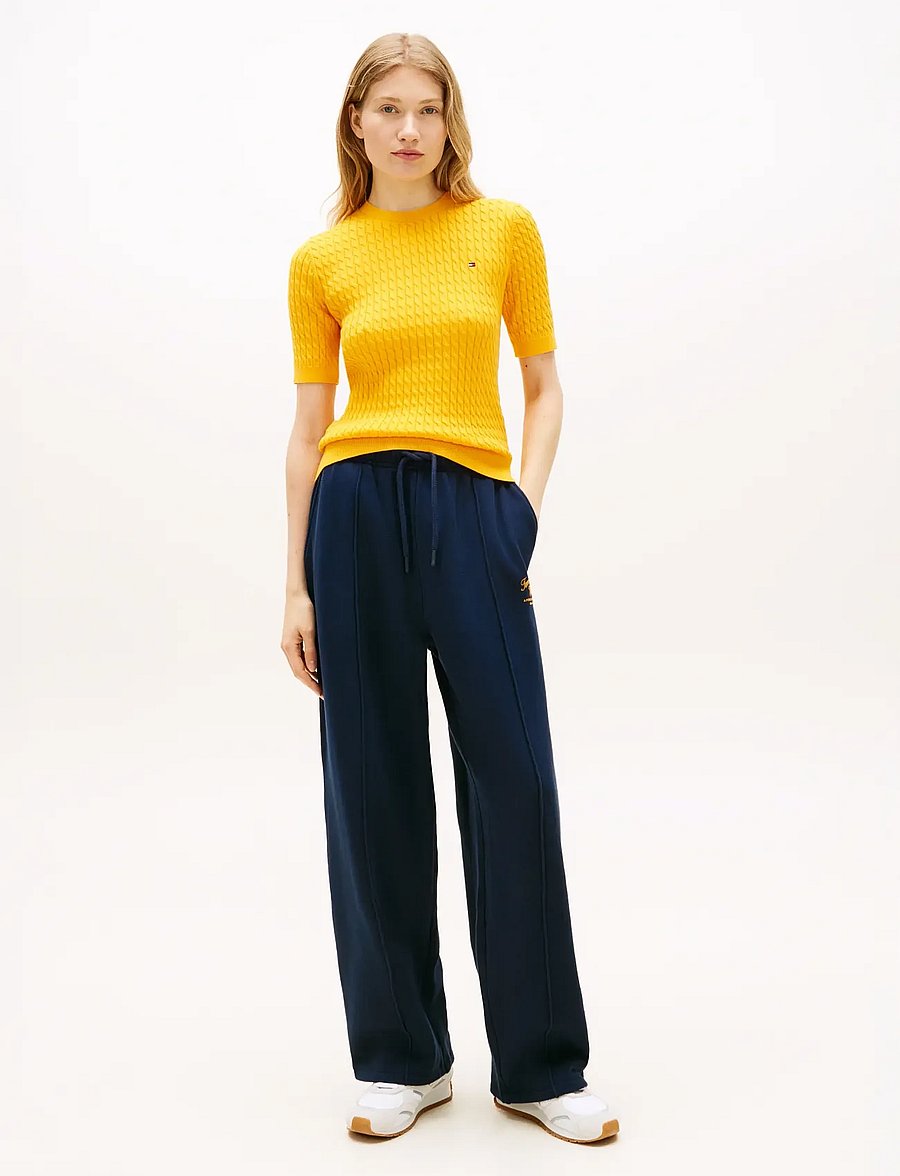 Tommy Hilfiger - MDRN SCRIPT TERRY SWEATPANTS - sweatpants - dark night navy - 3