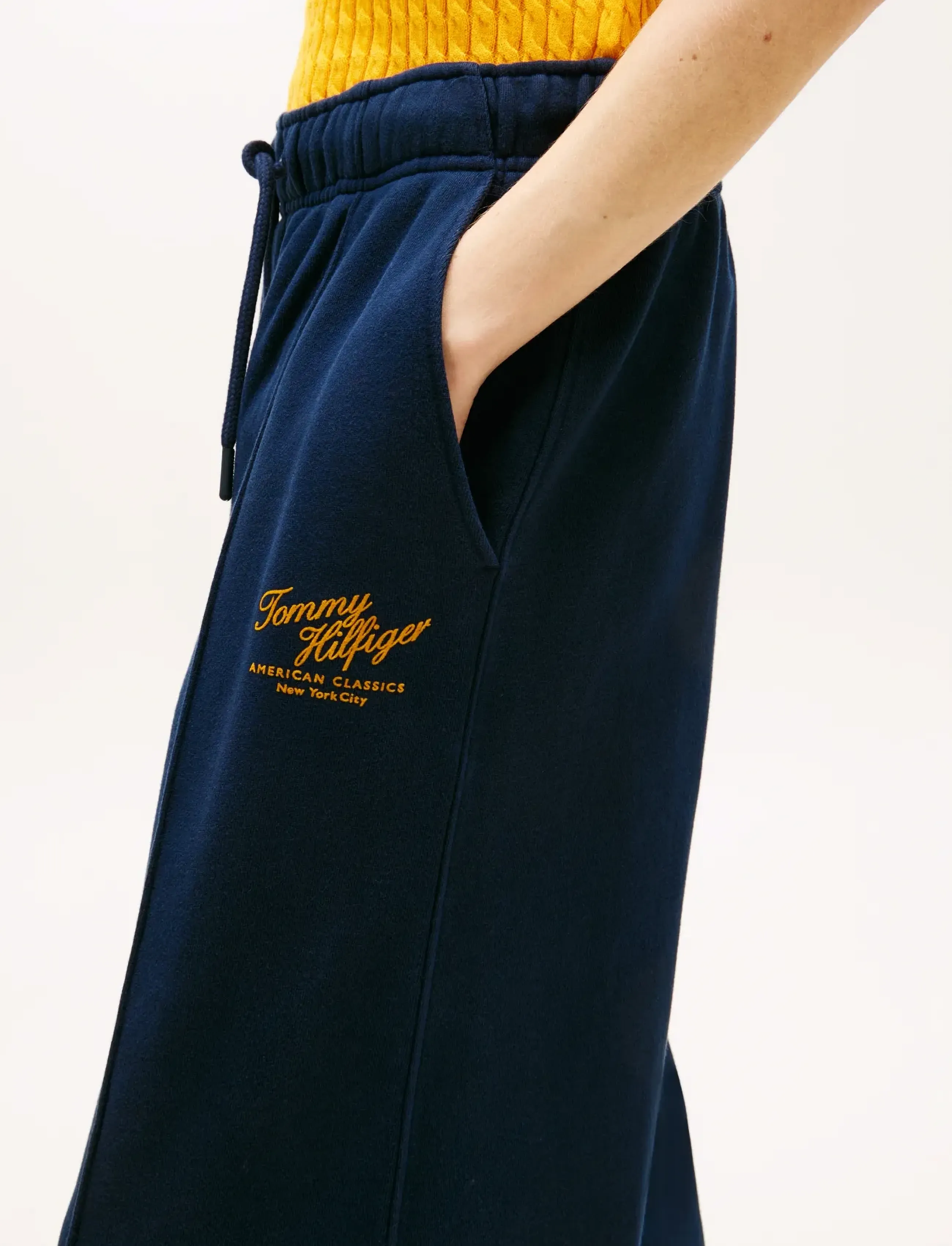 Tommy Hilfiger - MDRN SCRIPT TERRY SWEATPANTS - sweatpants - dark night navy - 4